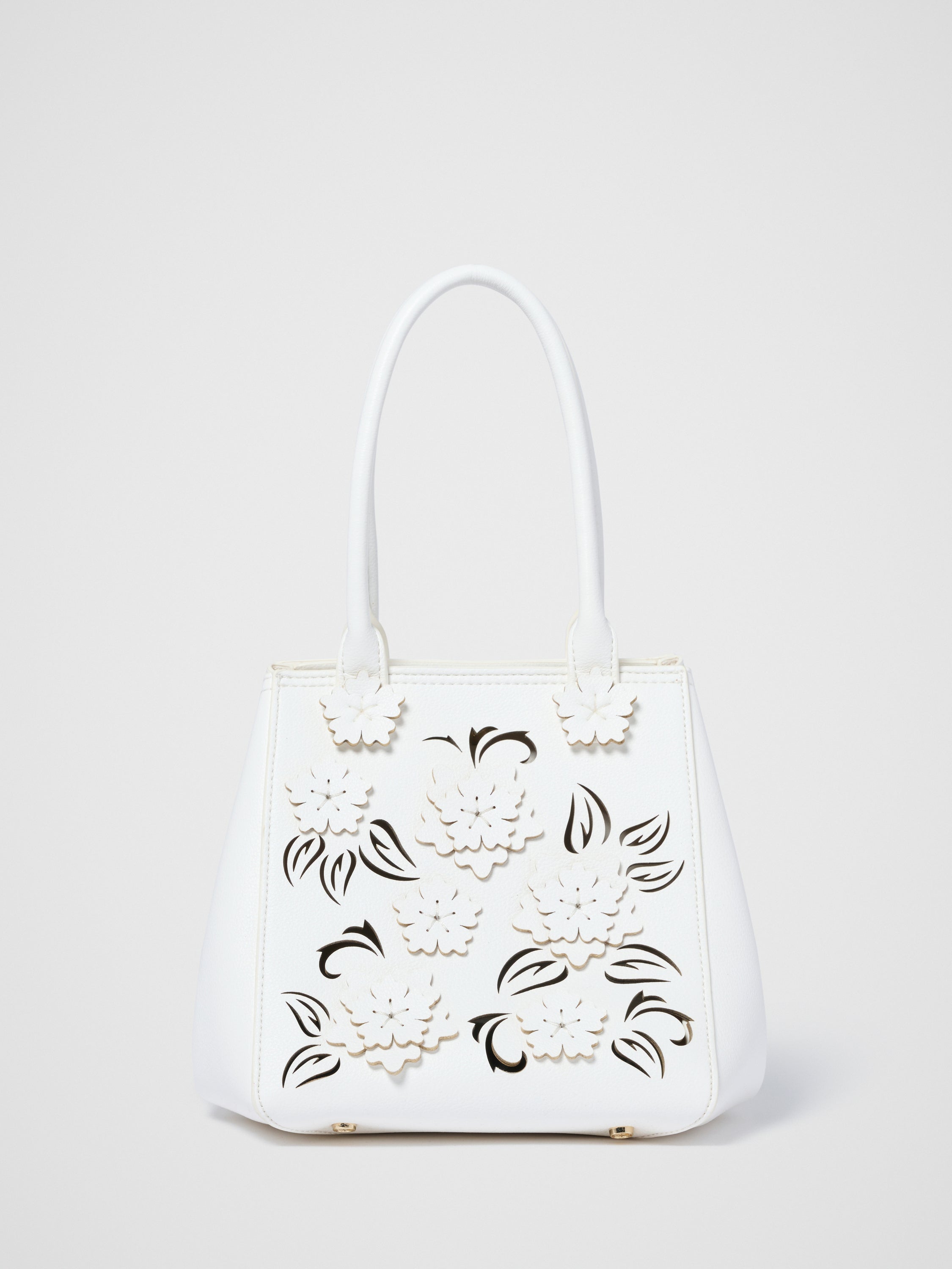 Clementine Cutout Floral Tote