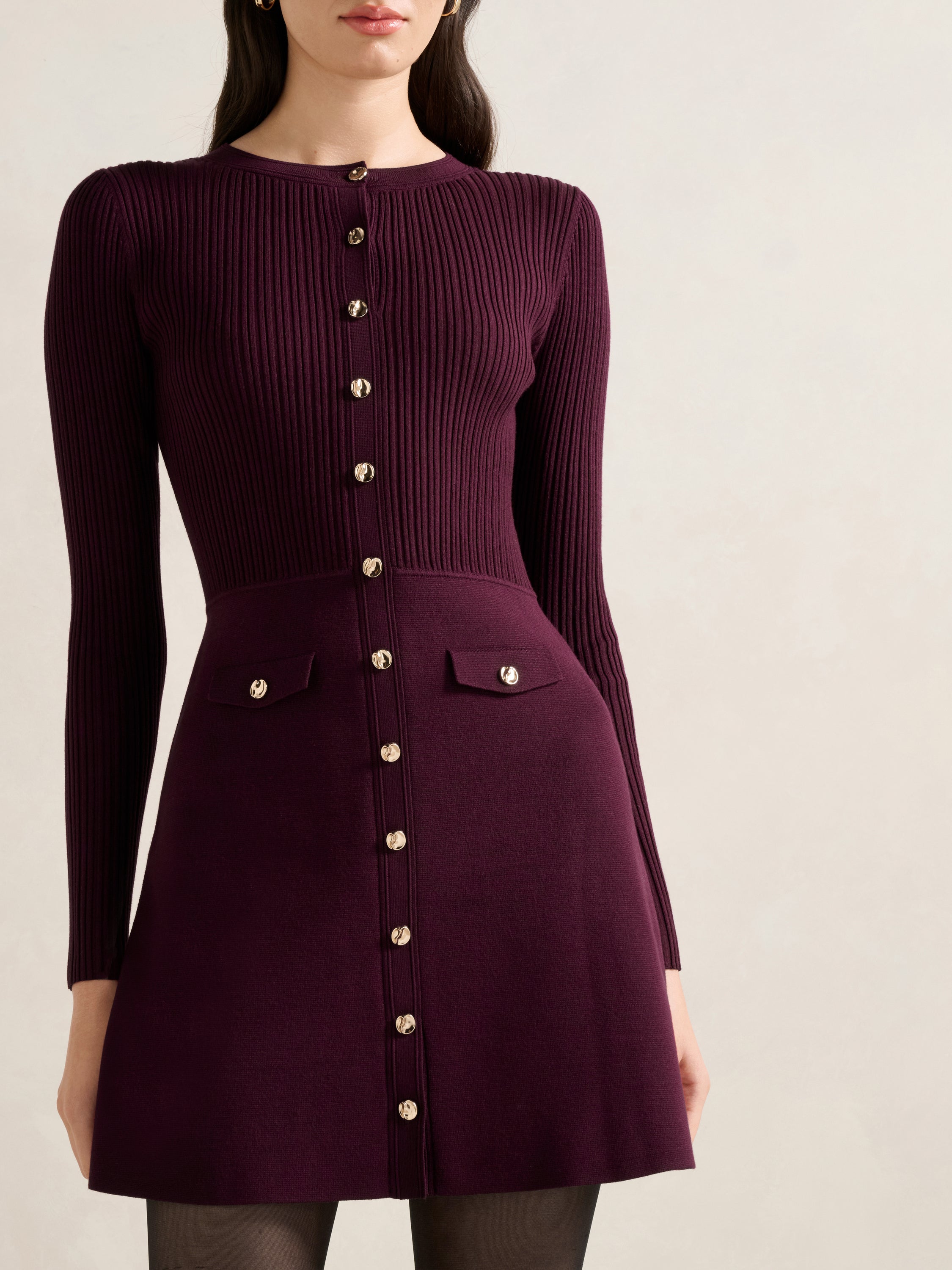 Issie L/S Knit Mini Dress