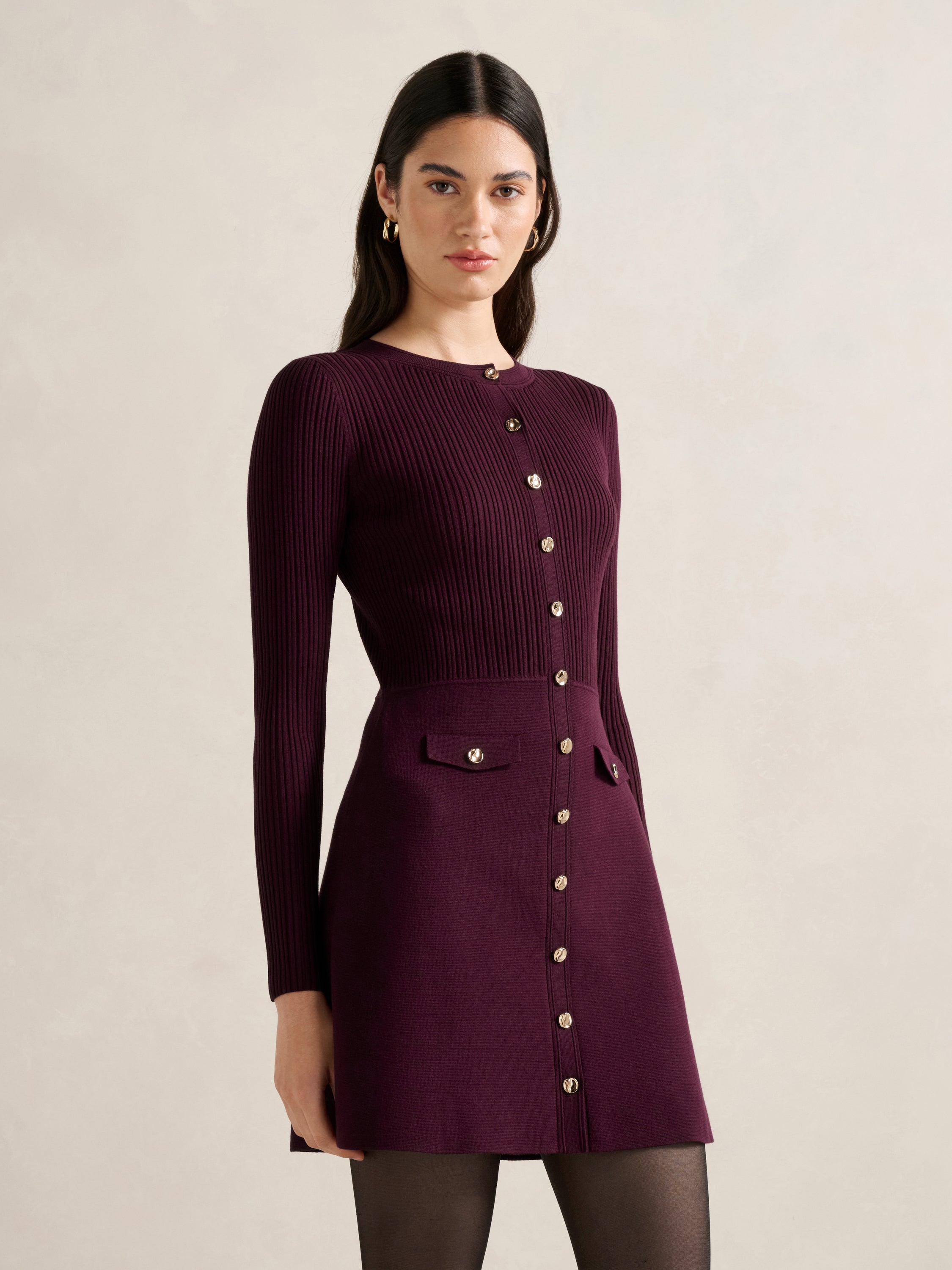 Issie L/S Knit Mini Dress