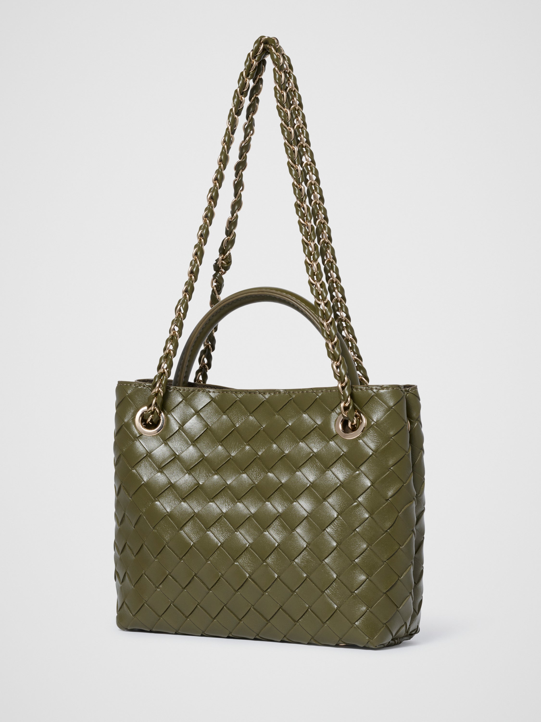 Lillian Weave Small Tote