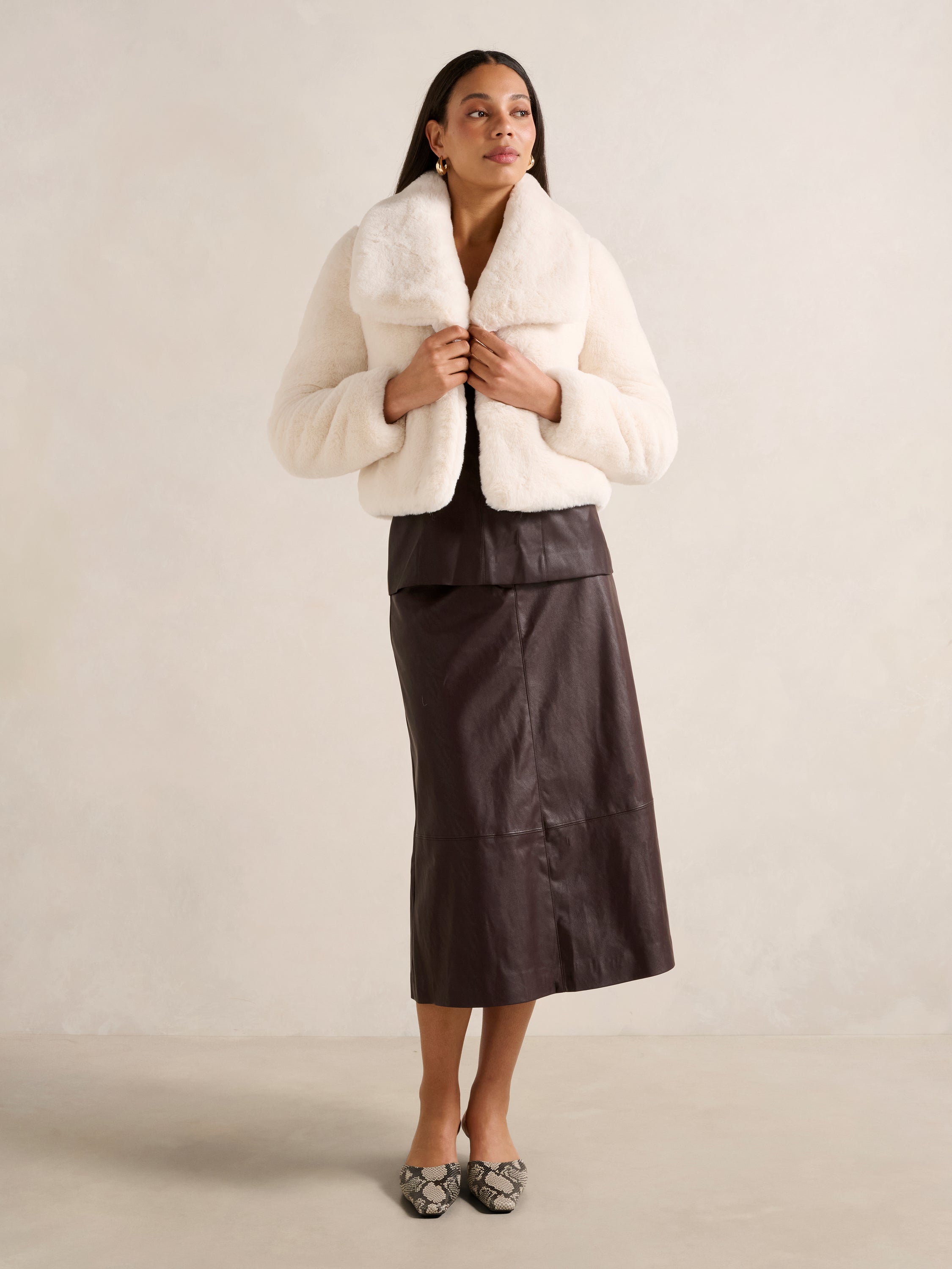 Casey Crop Faux Fur