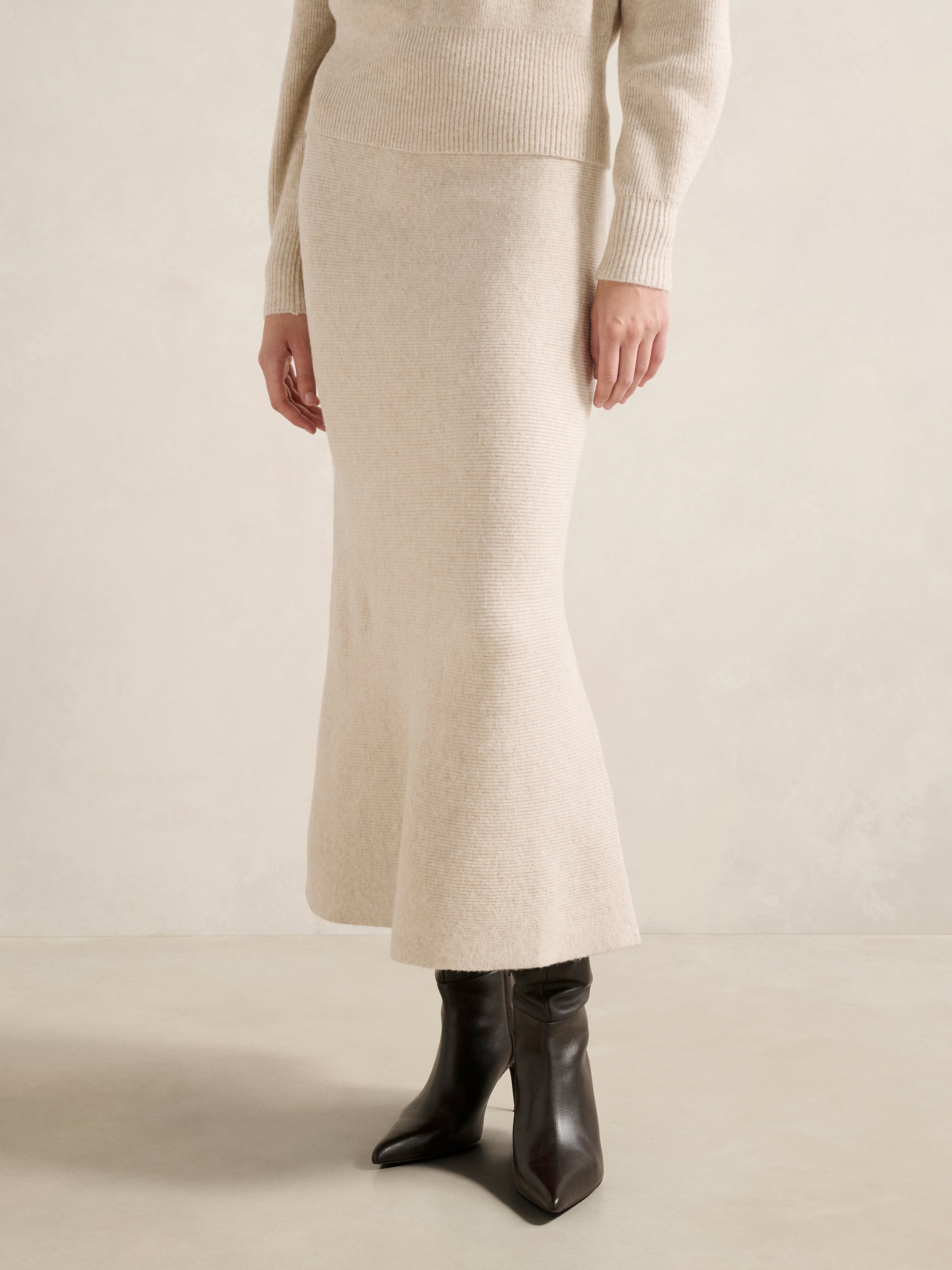 Cora Knitted Midi Skirt