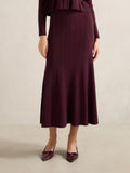 Lilia Godet Knit Midi Skirt