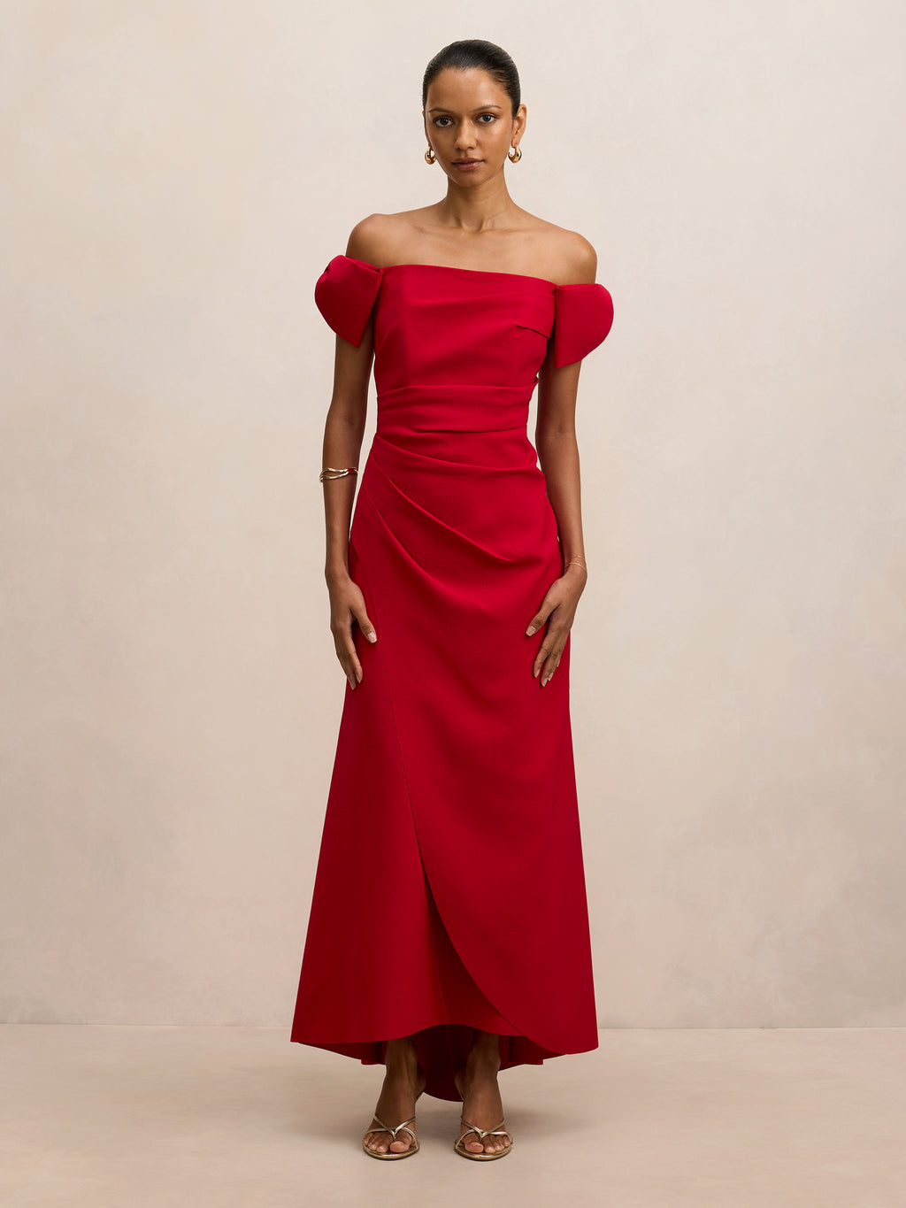 Kalee Petite Bow Maxi Dress