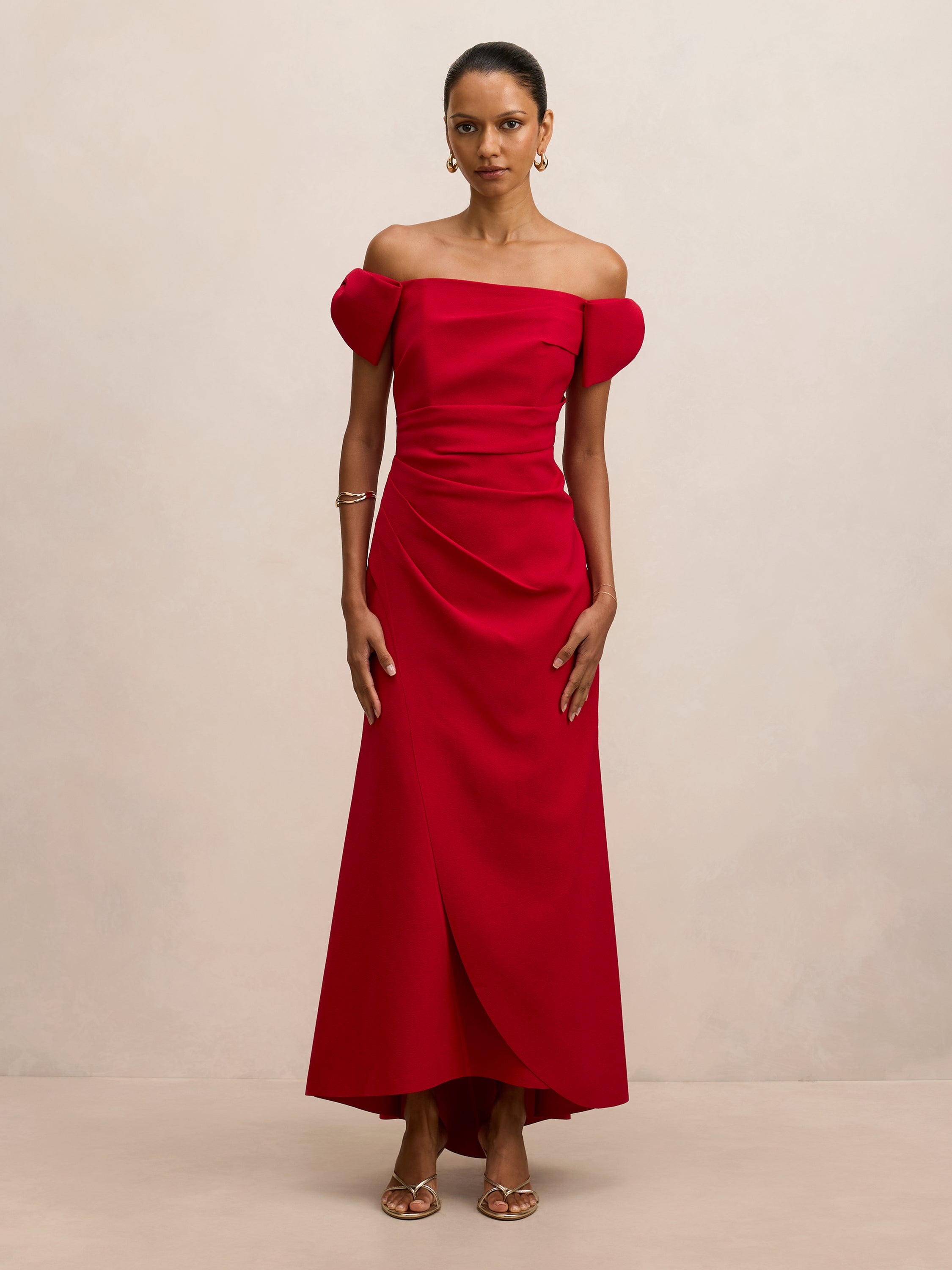 Kalee Petite Bow Maxi Dress