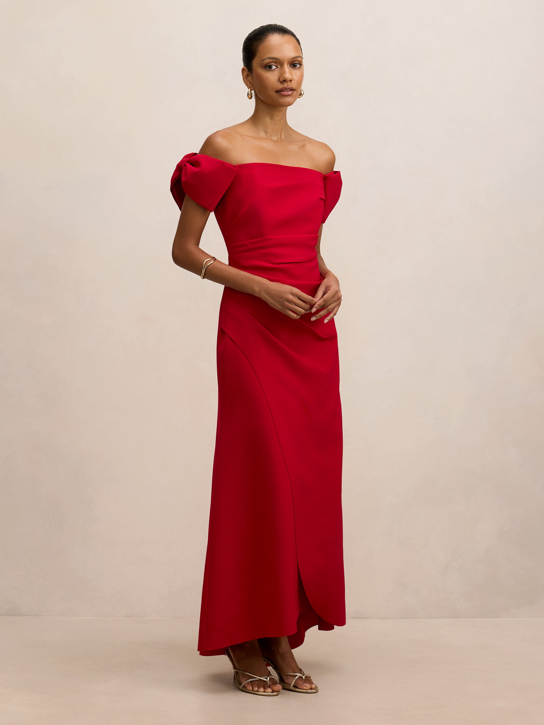Kalee Petite Bow Maxi Dress