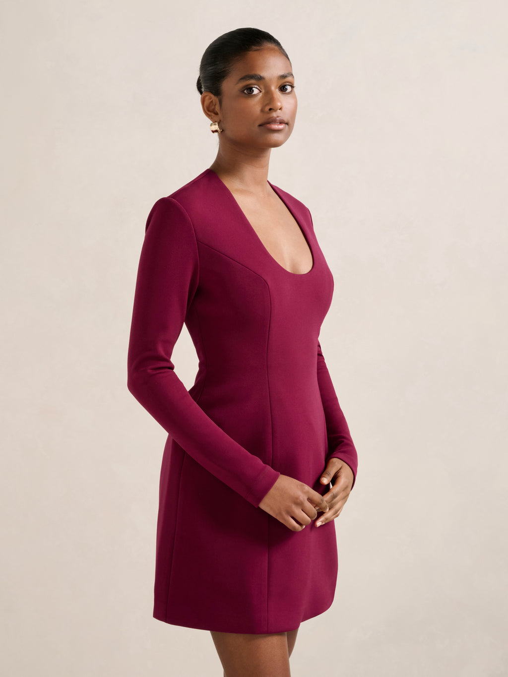 Ruby Petite Long Sleeve Mini Dress