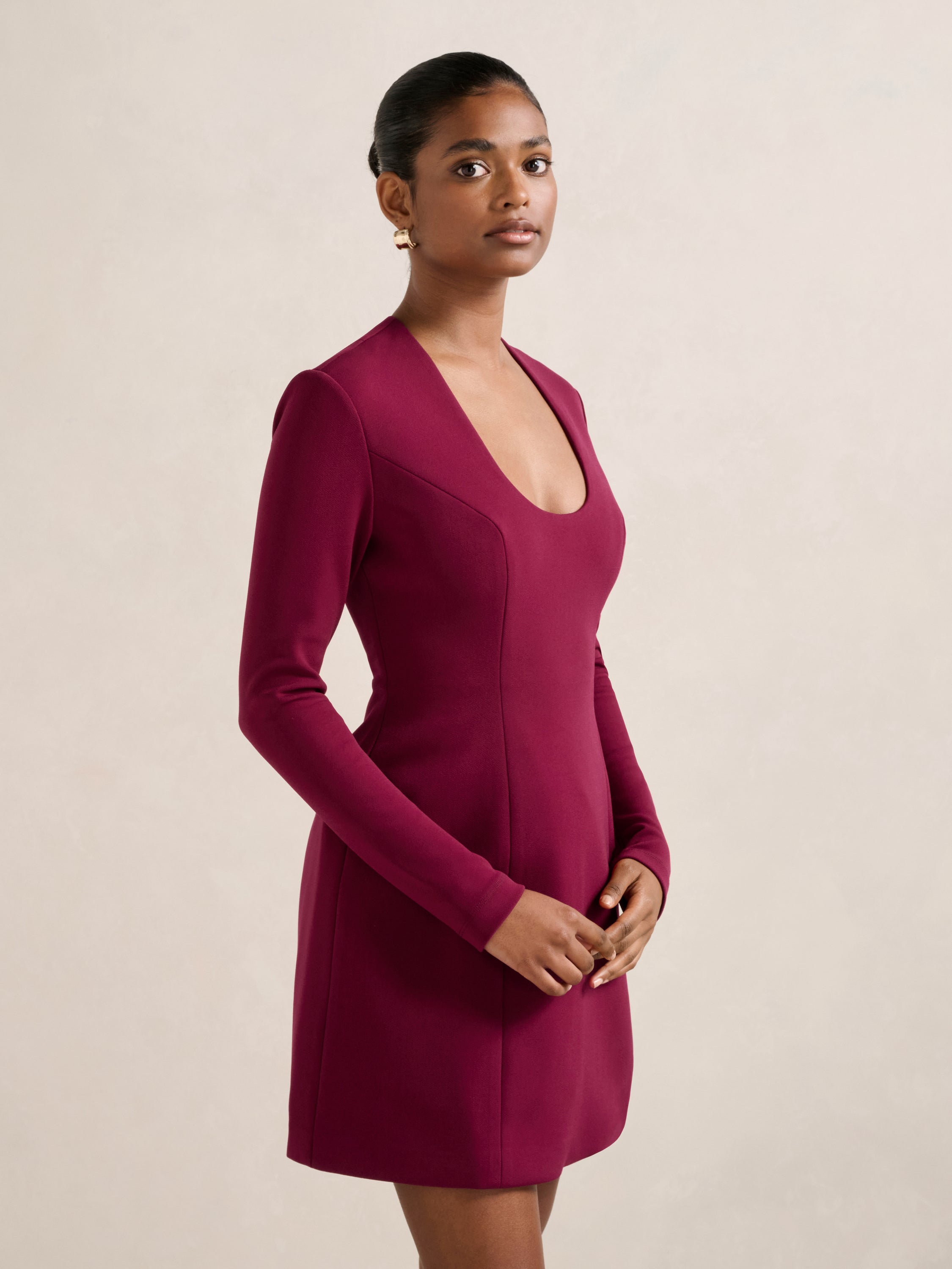 Ruby Petite Long Sleeve Mini Dress