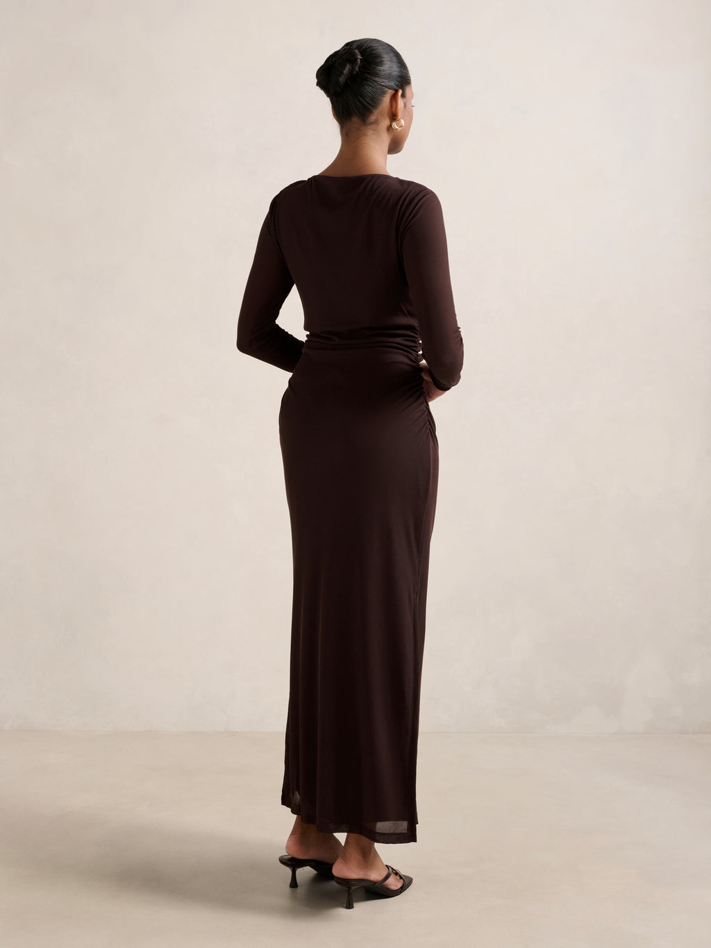 Brittany Petite Mesh Midi Dress