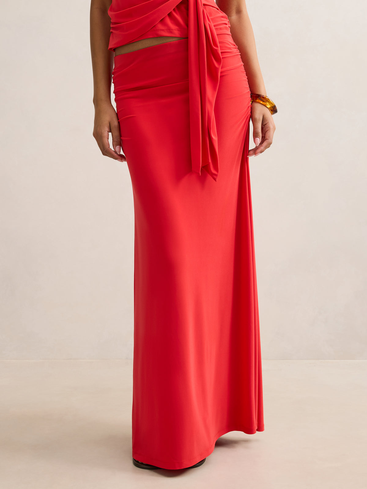 Mimi Flute Maxi Skirt