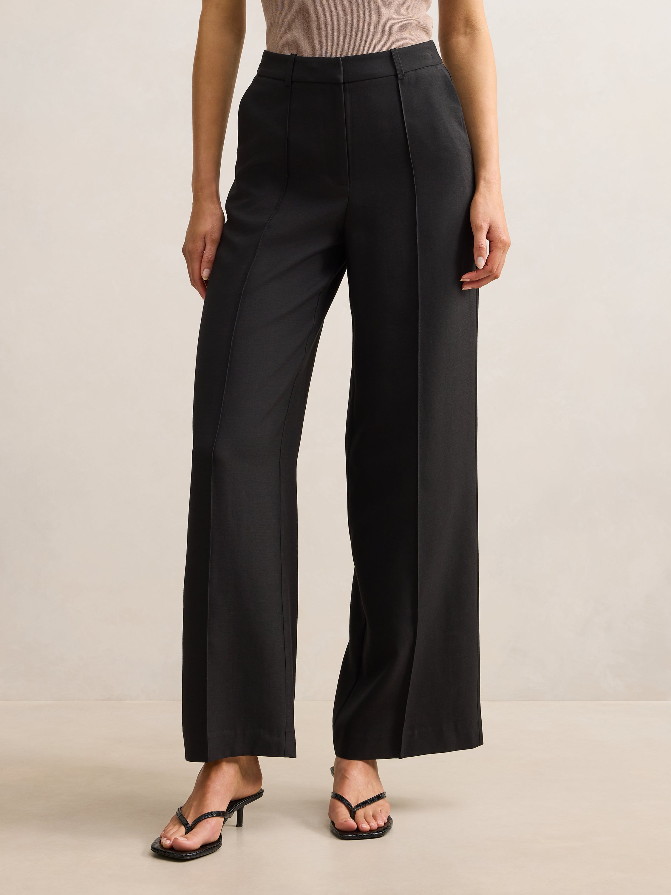 Penelope Pintuck Straight Leg Pant
