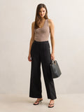 Penelope Pintuck Straight Leg Pant
