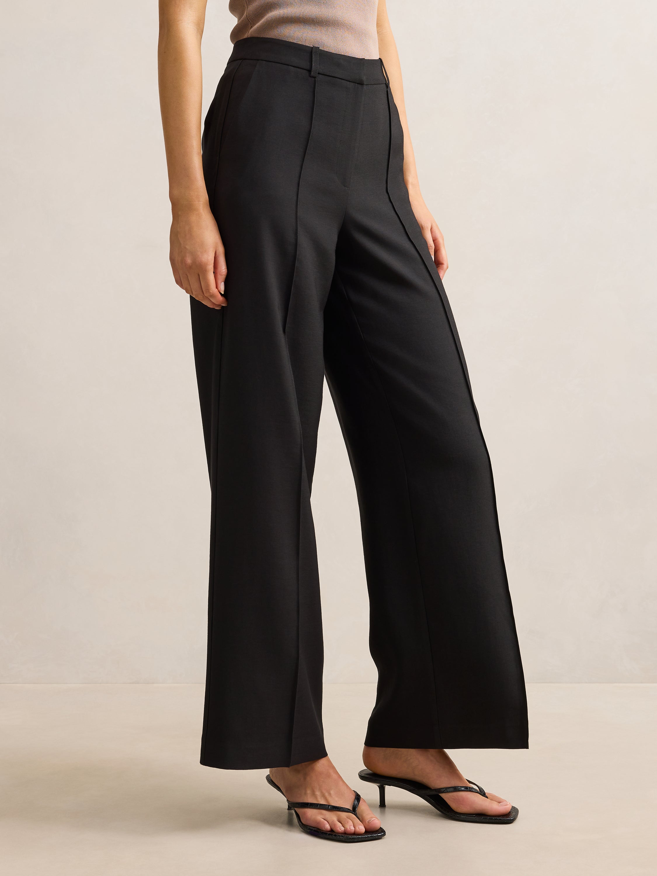 Penelope Pintuck Straight Leg Pant