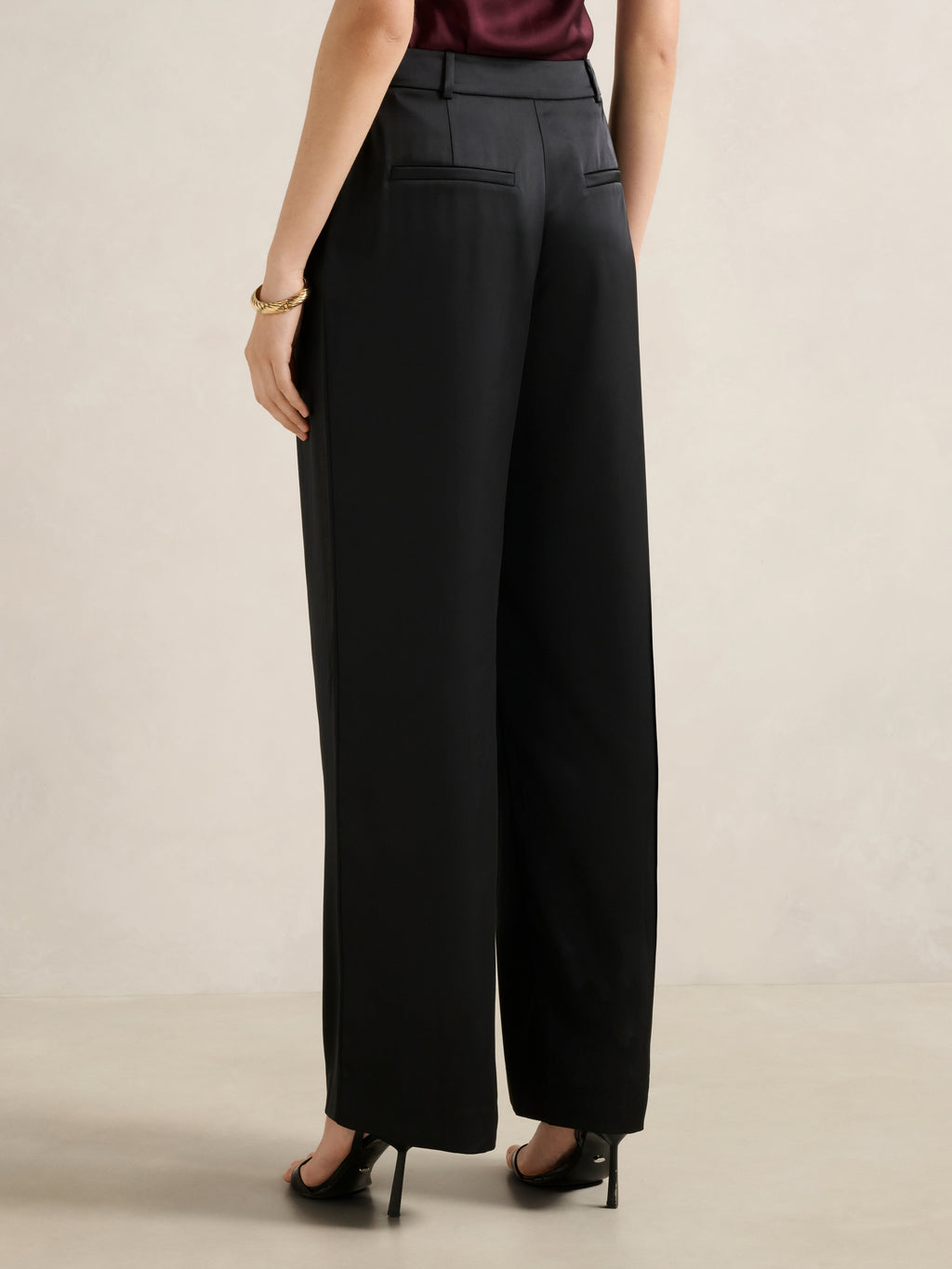 Solana Satin Wide Leg Pant
