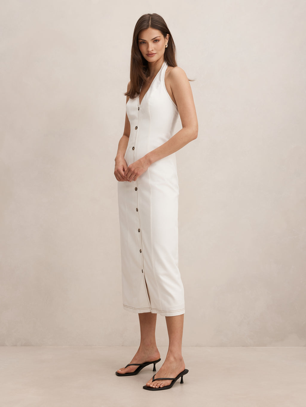 Amy Halter Denim Maxi Dress