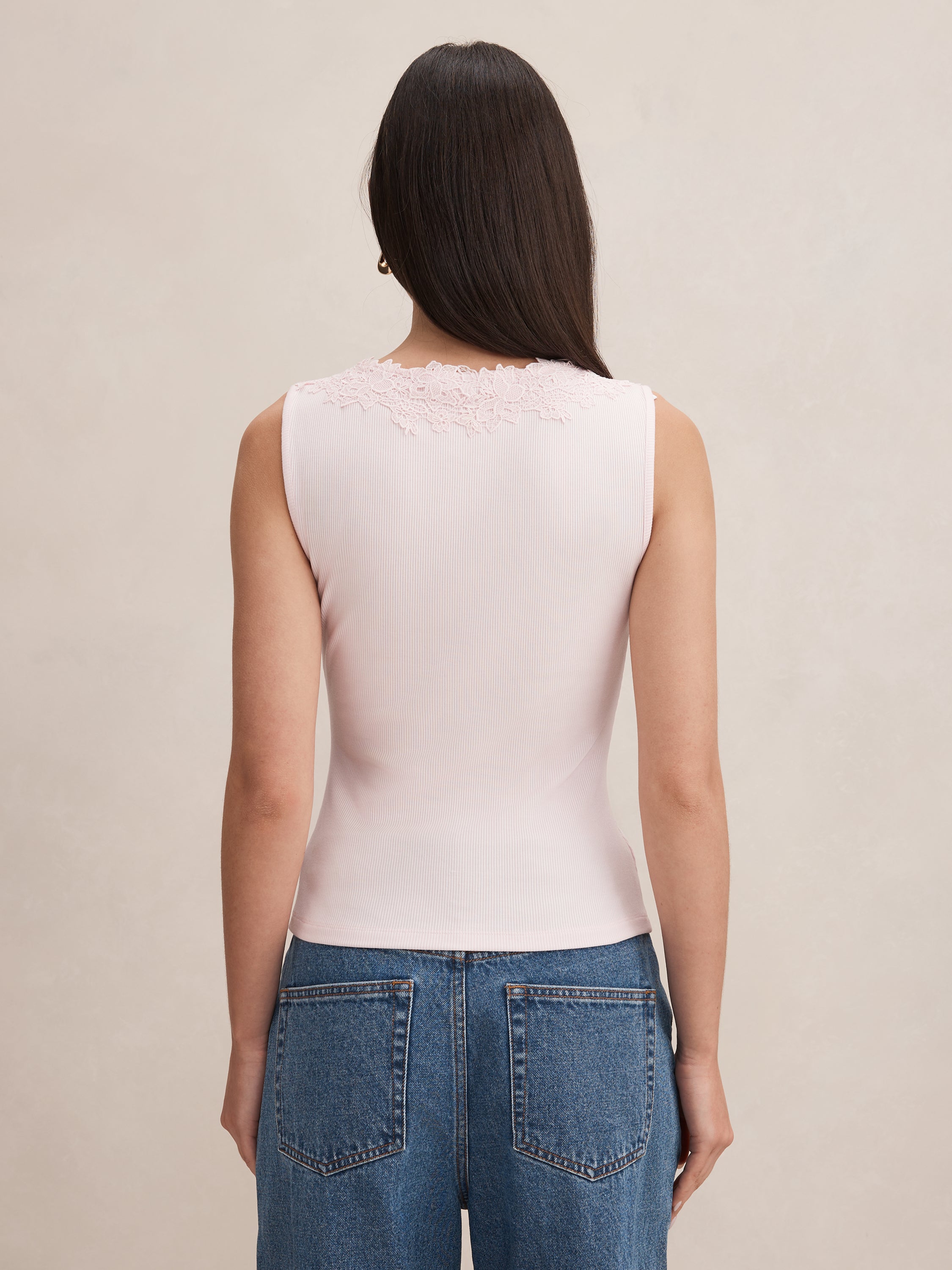 Sylvie Lace Trim Tank