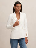 Trixie Gold Button Blazer