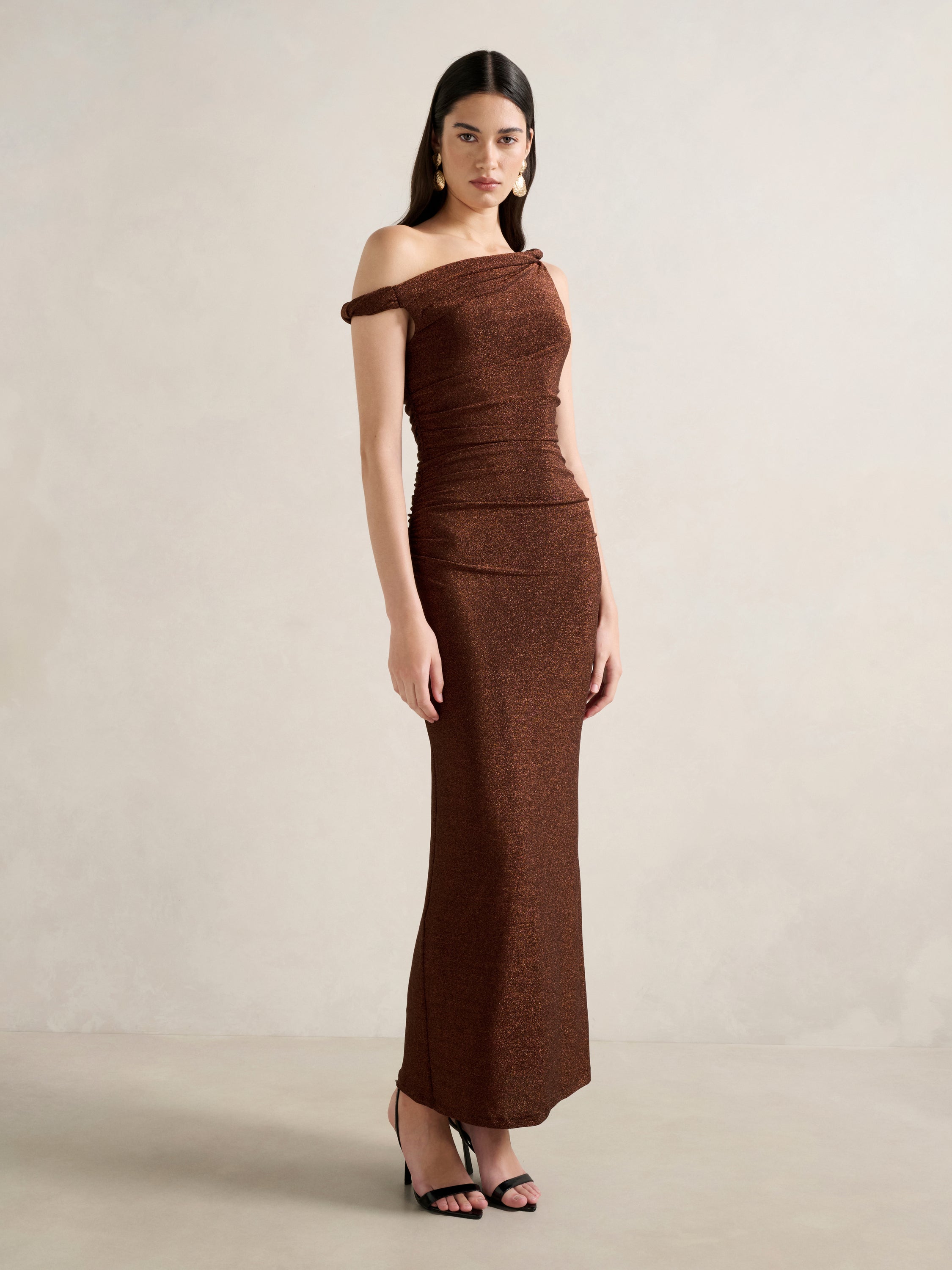 Vivian Asym Twist Maxi Dress