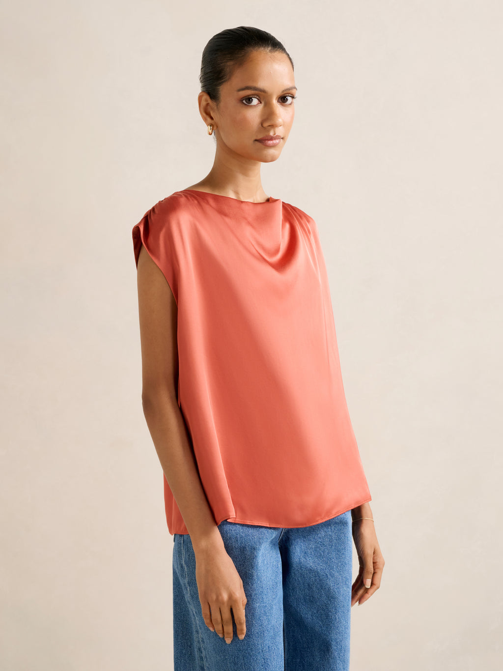 Frida Petite Funnel Neck Top