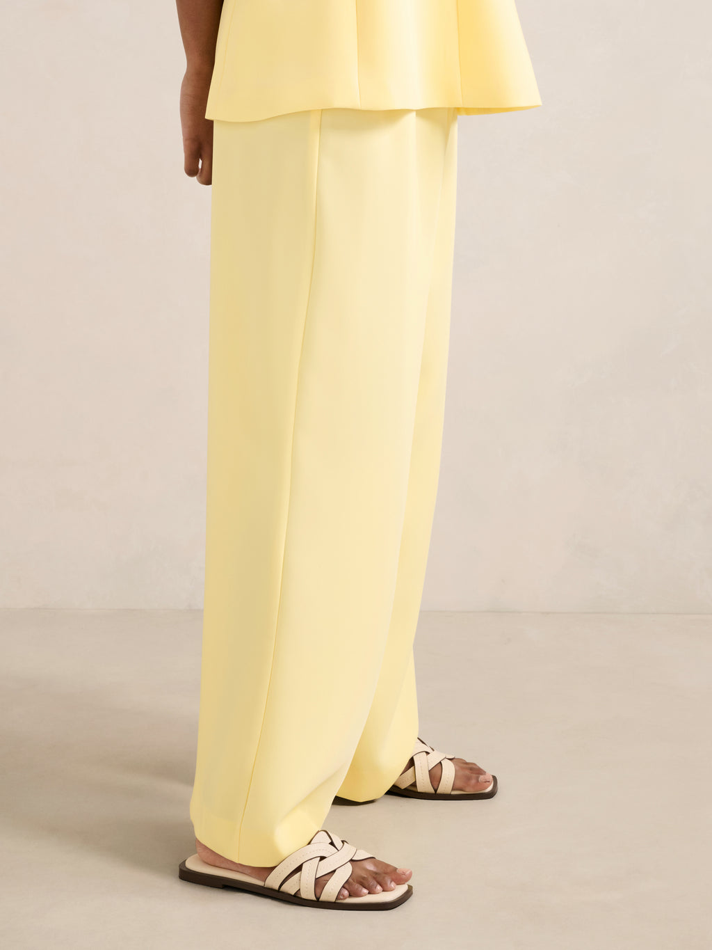 Evelyn Petite Elastic Wide Leg Pant