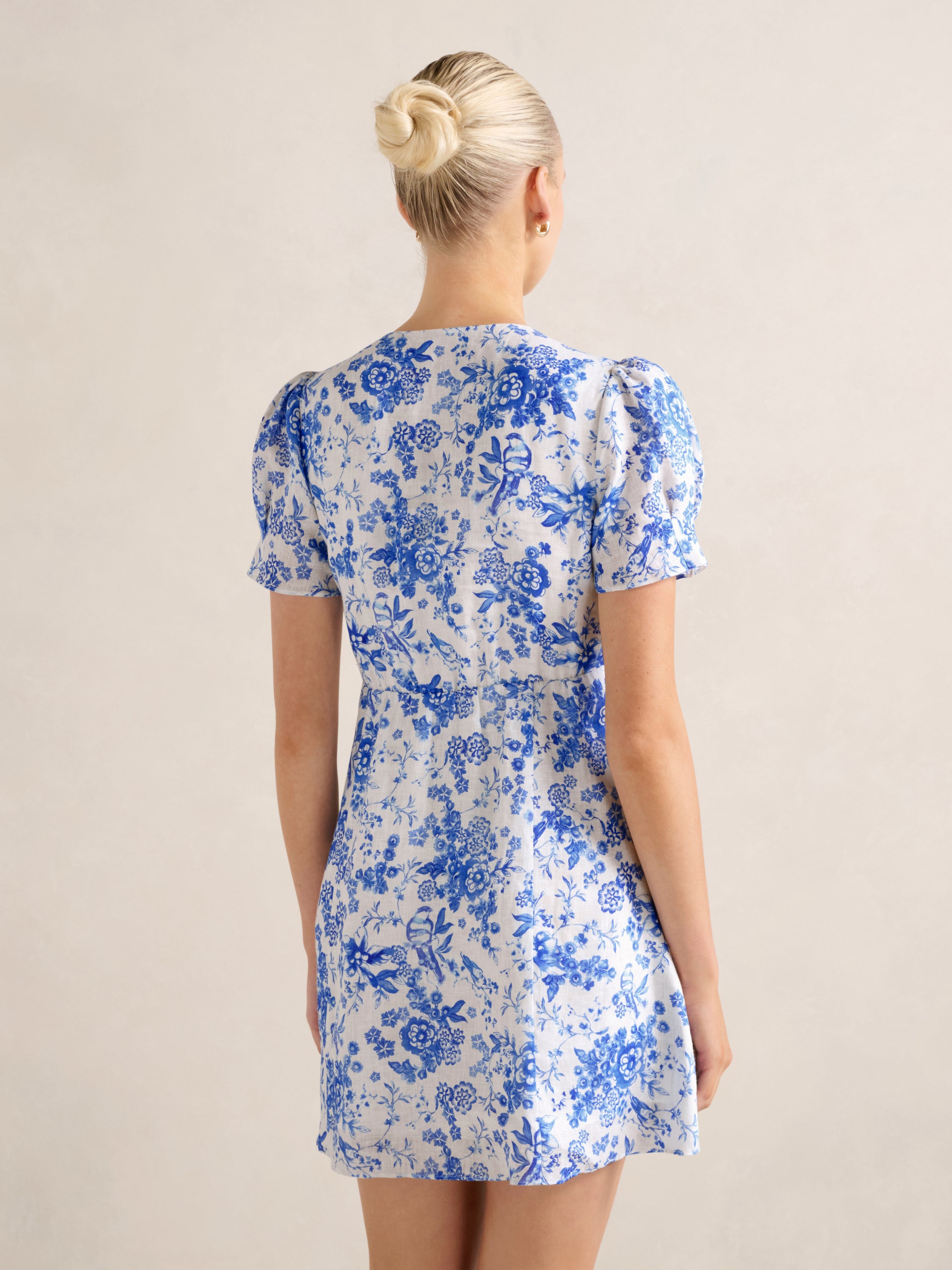 Saffron Linen Mini Dress