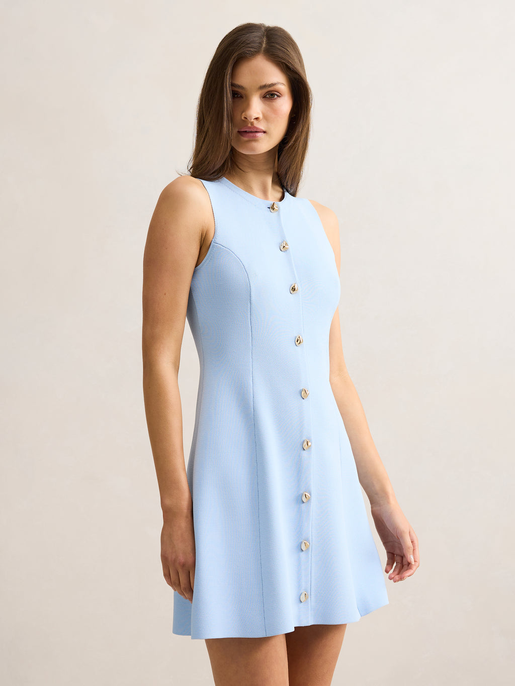 Lucienne Fit and Flare Knit Mini Dress