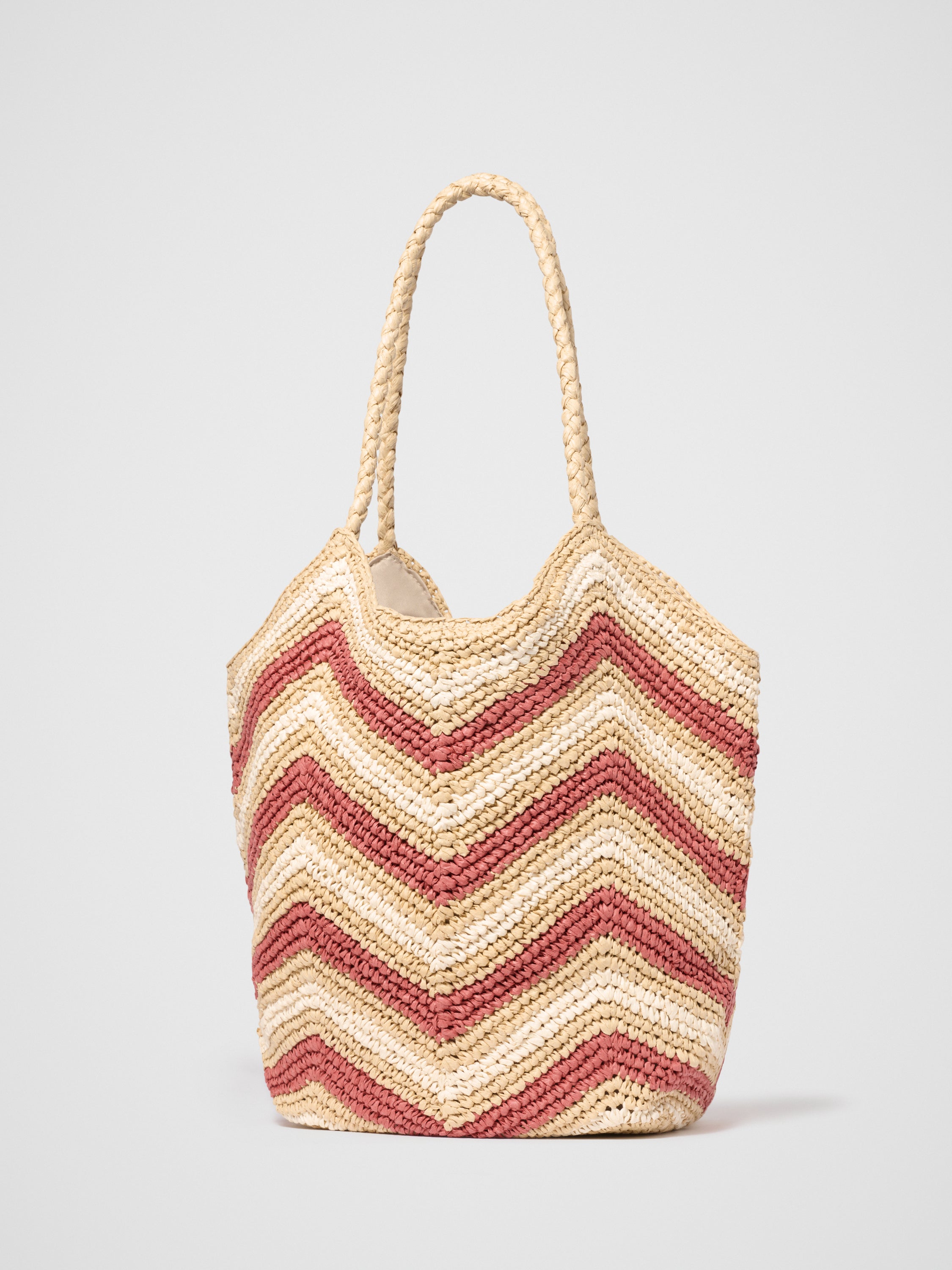 Keira Chevron Weave Tote Bag