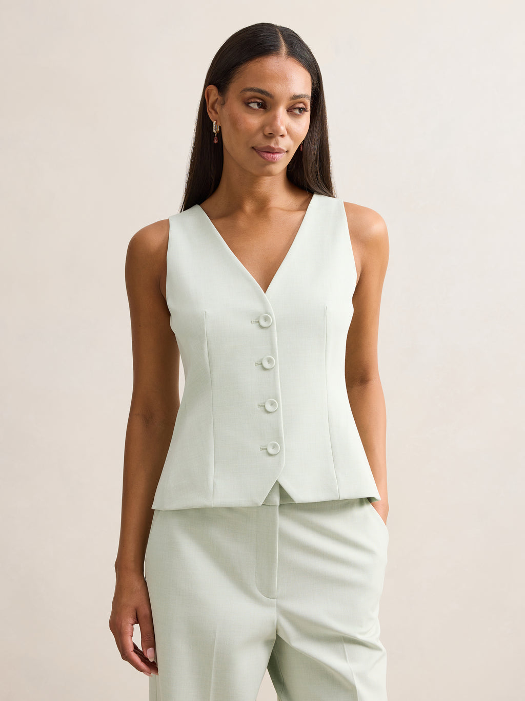 Veda V Neck Waistcoat