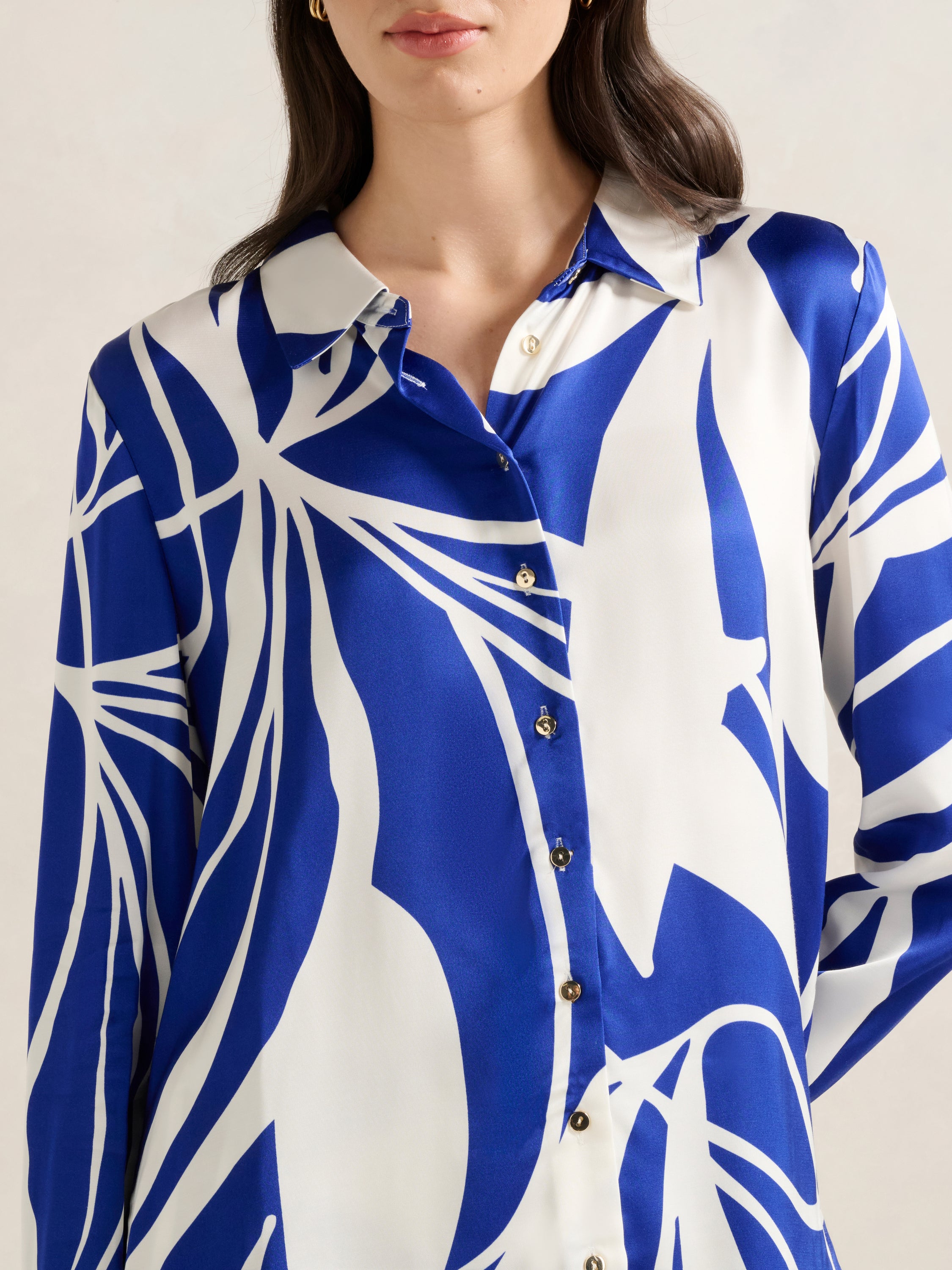 Lydia Oversized Satin Shirt