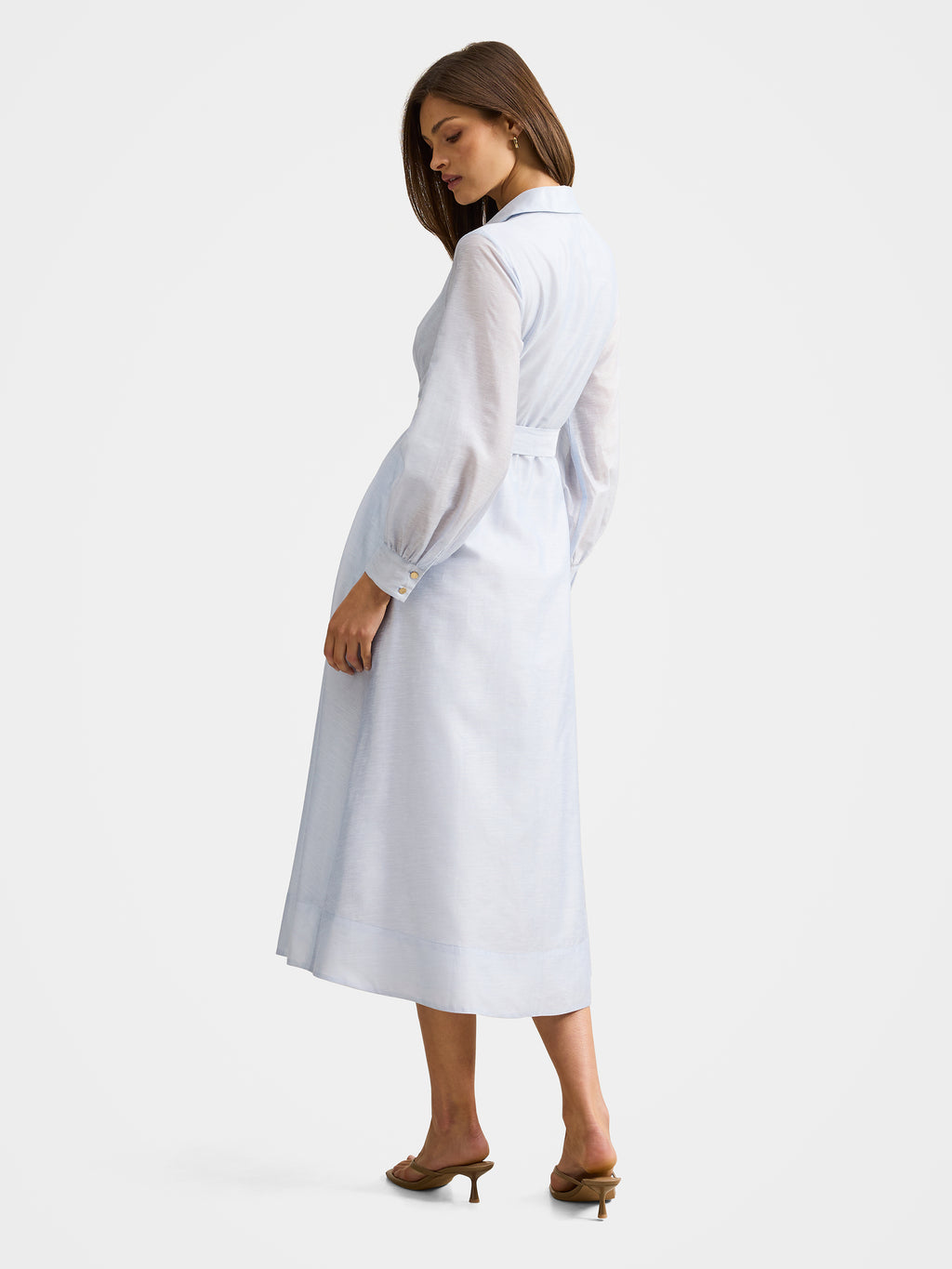 Evelyn Seam Detail Midi Dress