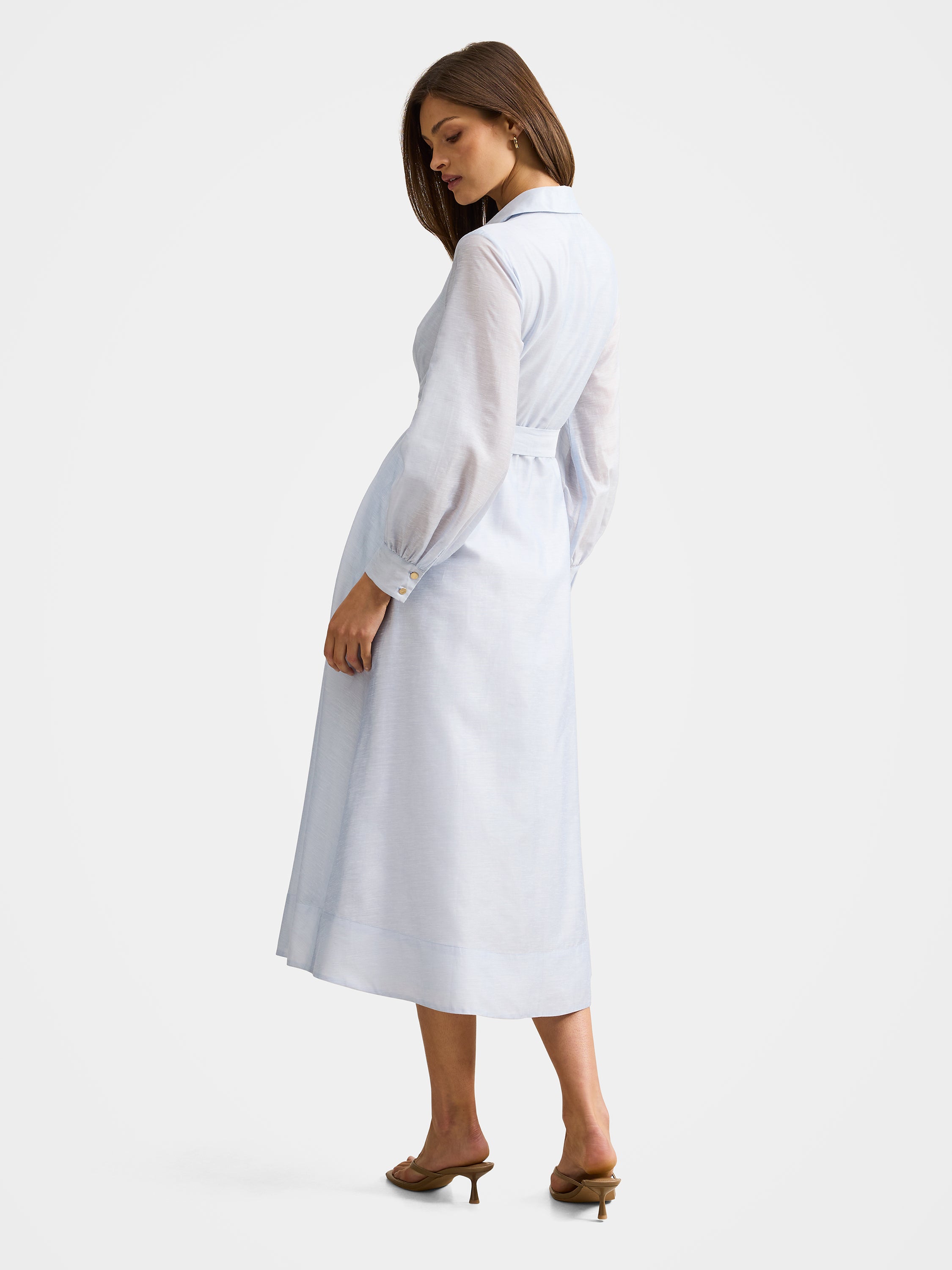 Evelyn Seam Detail Midi Dress