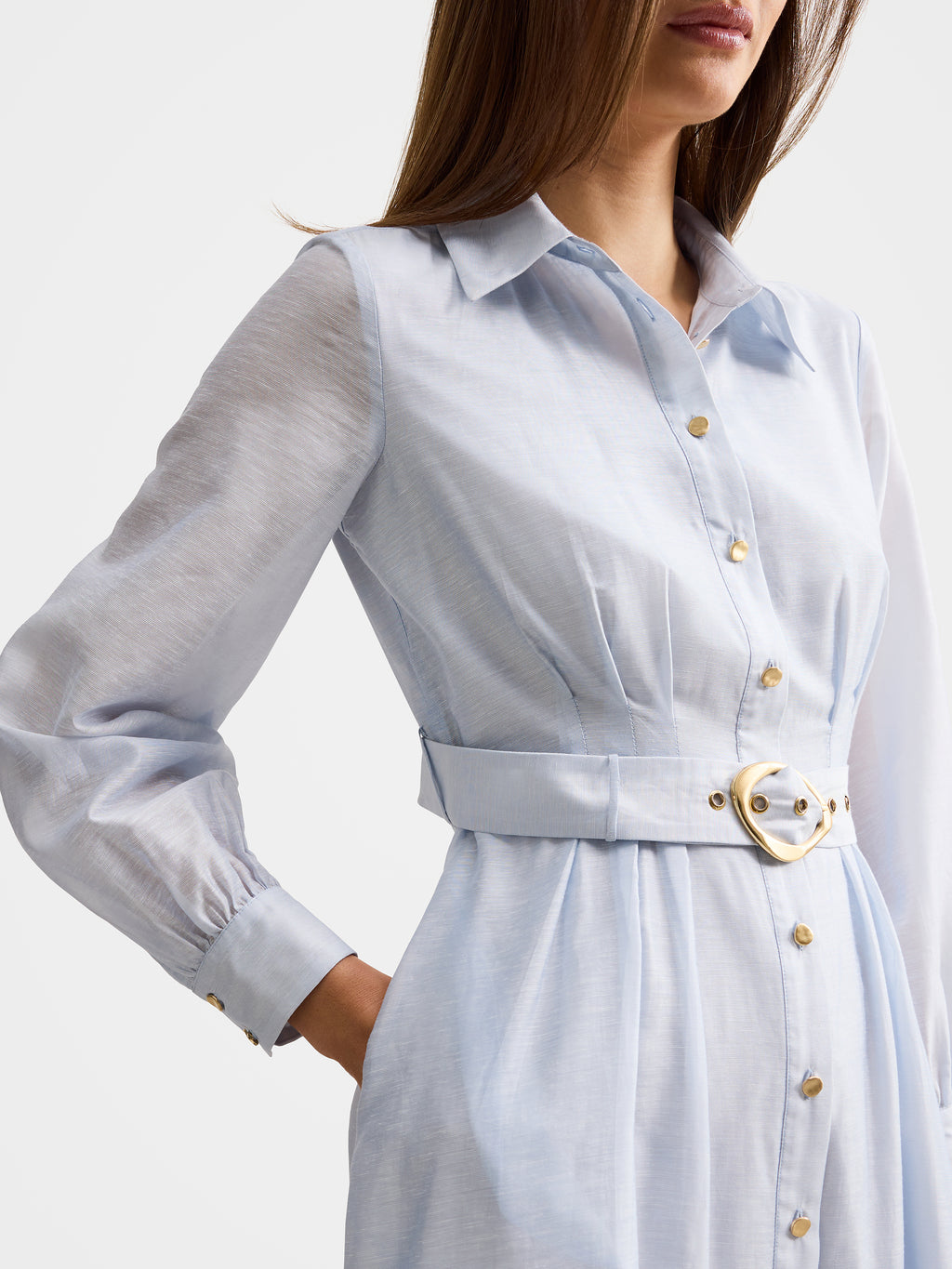 Evelyn Seam Detail Midi Dress