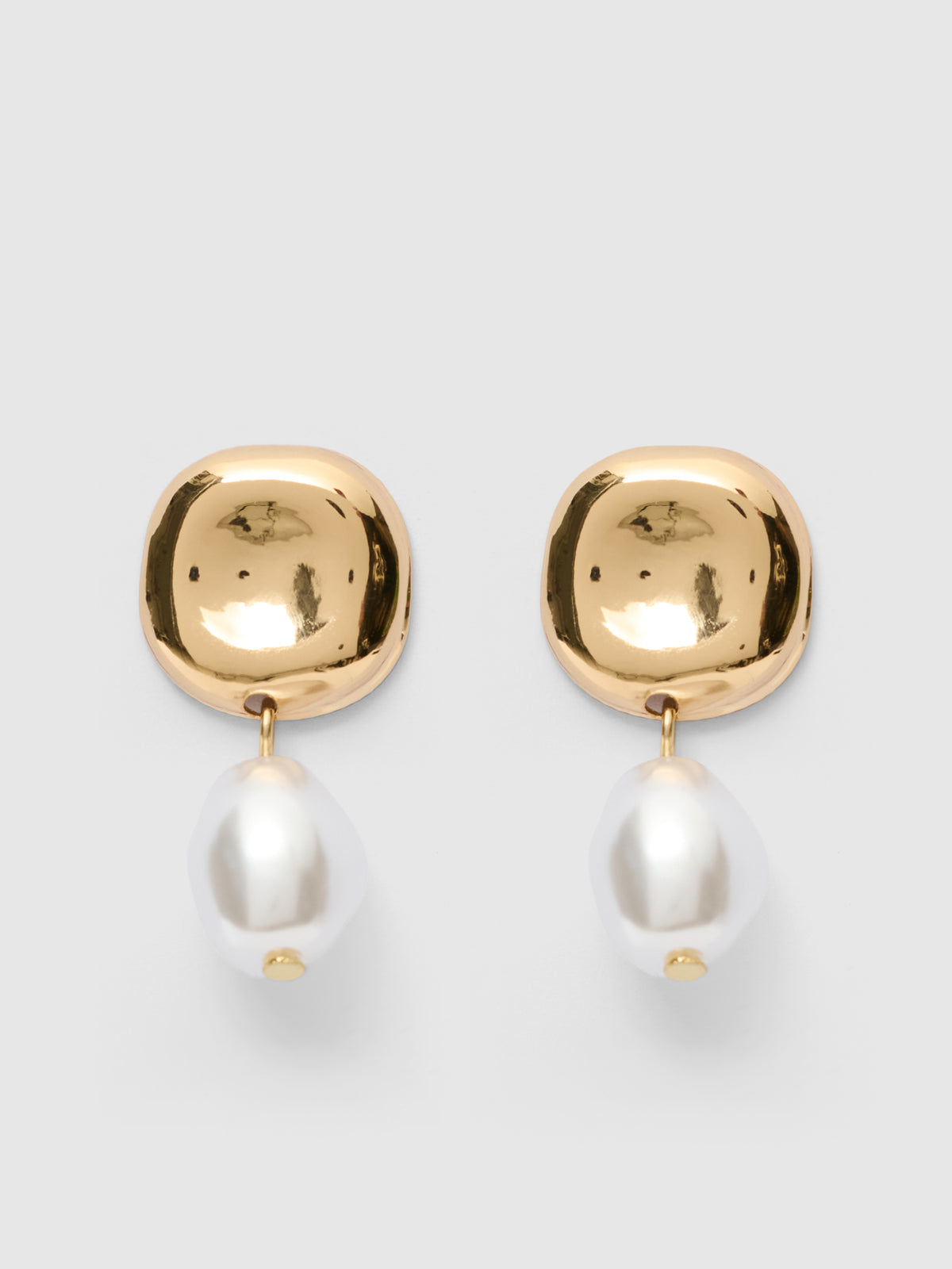Yvonne Organic Pearl Drop Earring