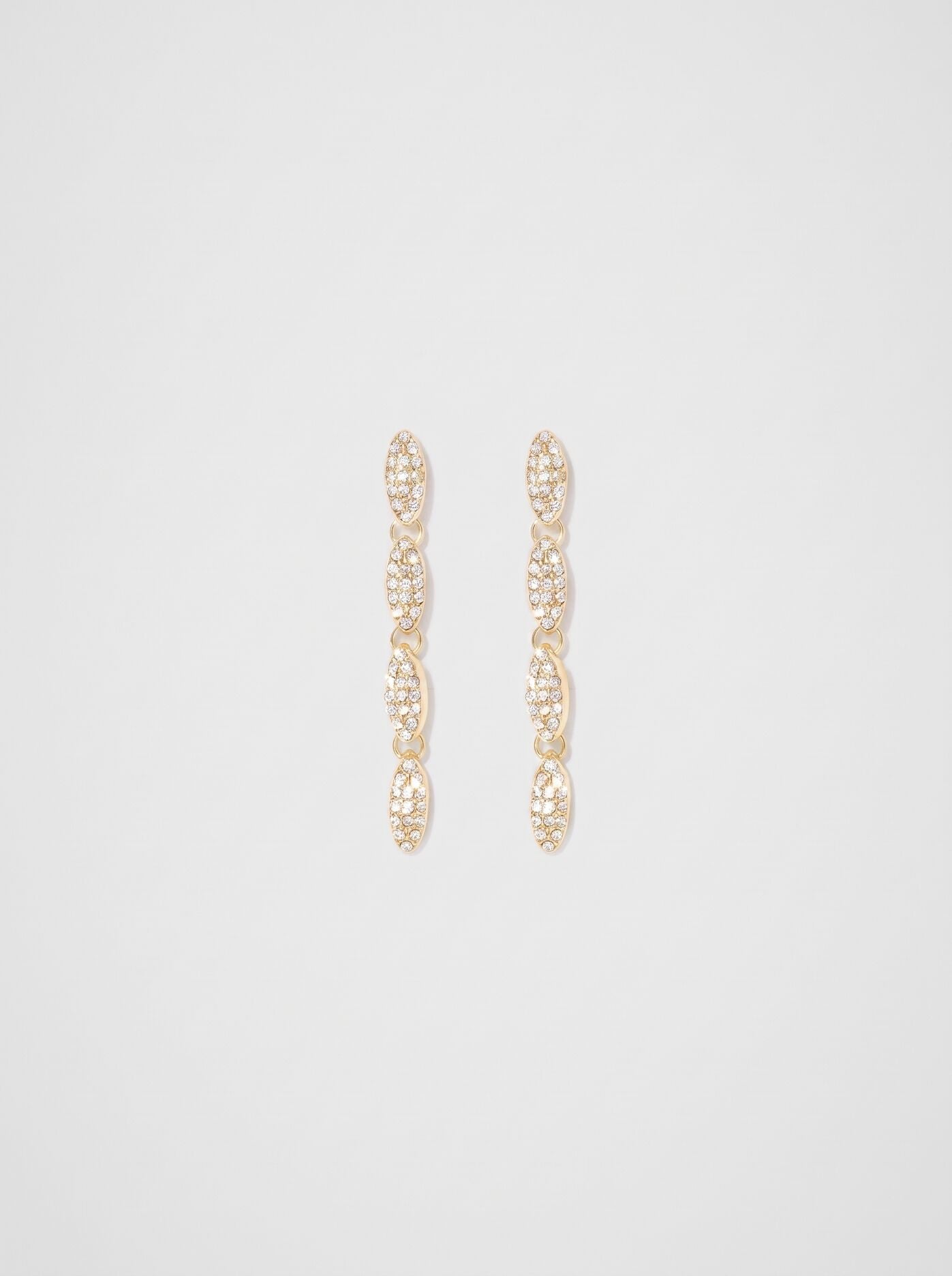 Polly Pave Drop Earring