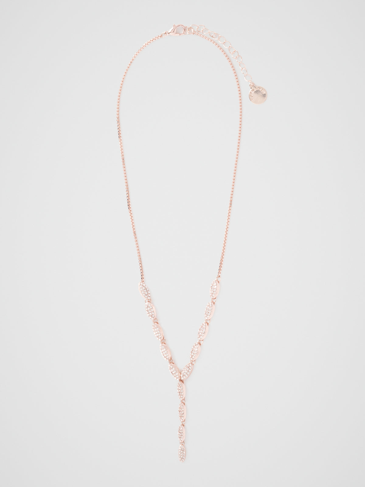 Polly Pave Drop Necklace
