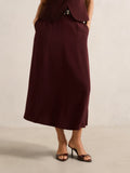 Celine Belted Midi Skirt