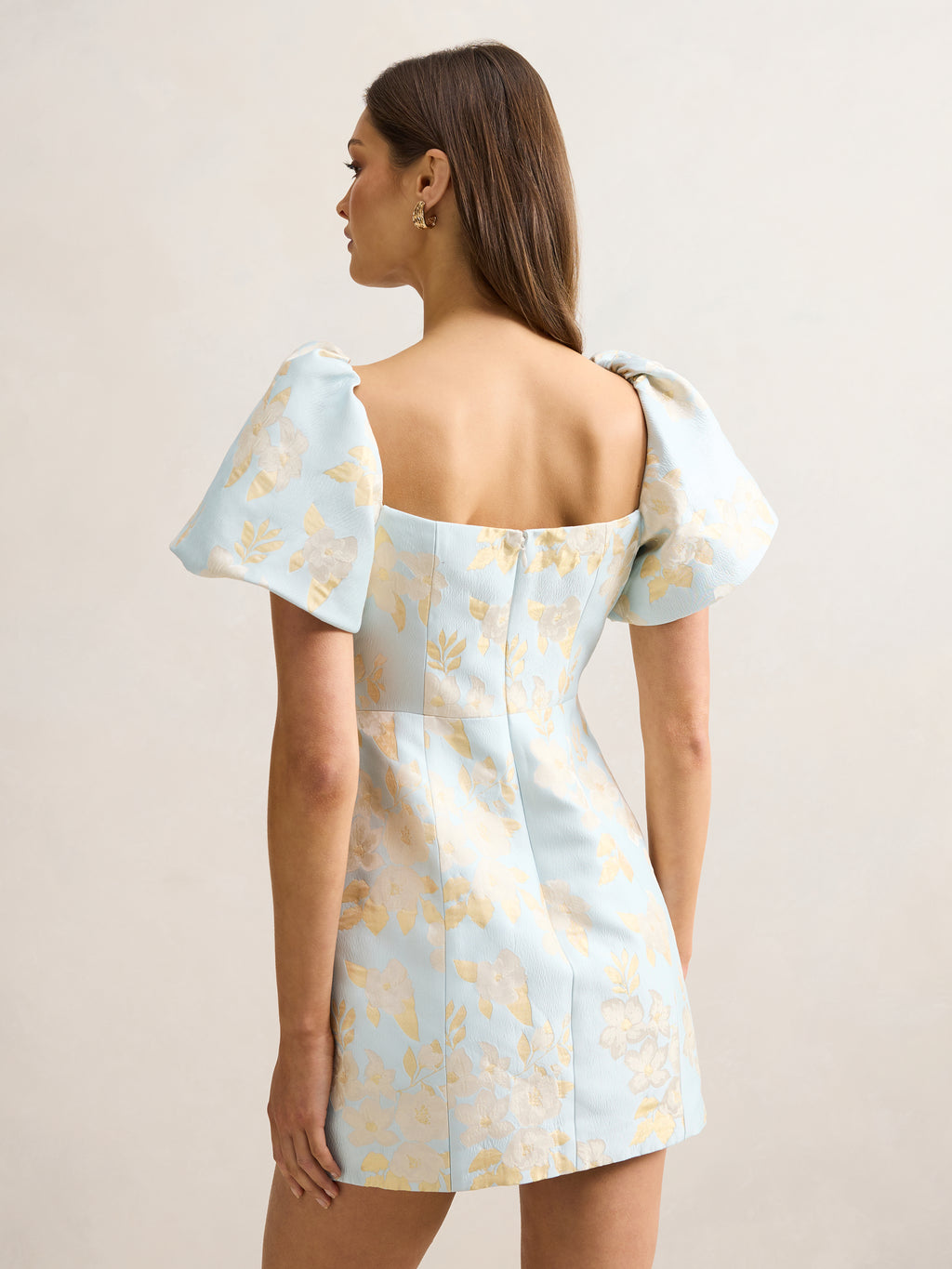 Florence Floral Jacquard Mini Dress