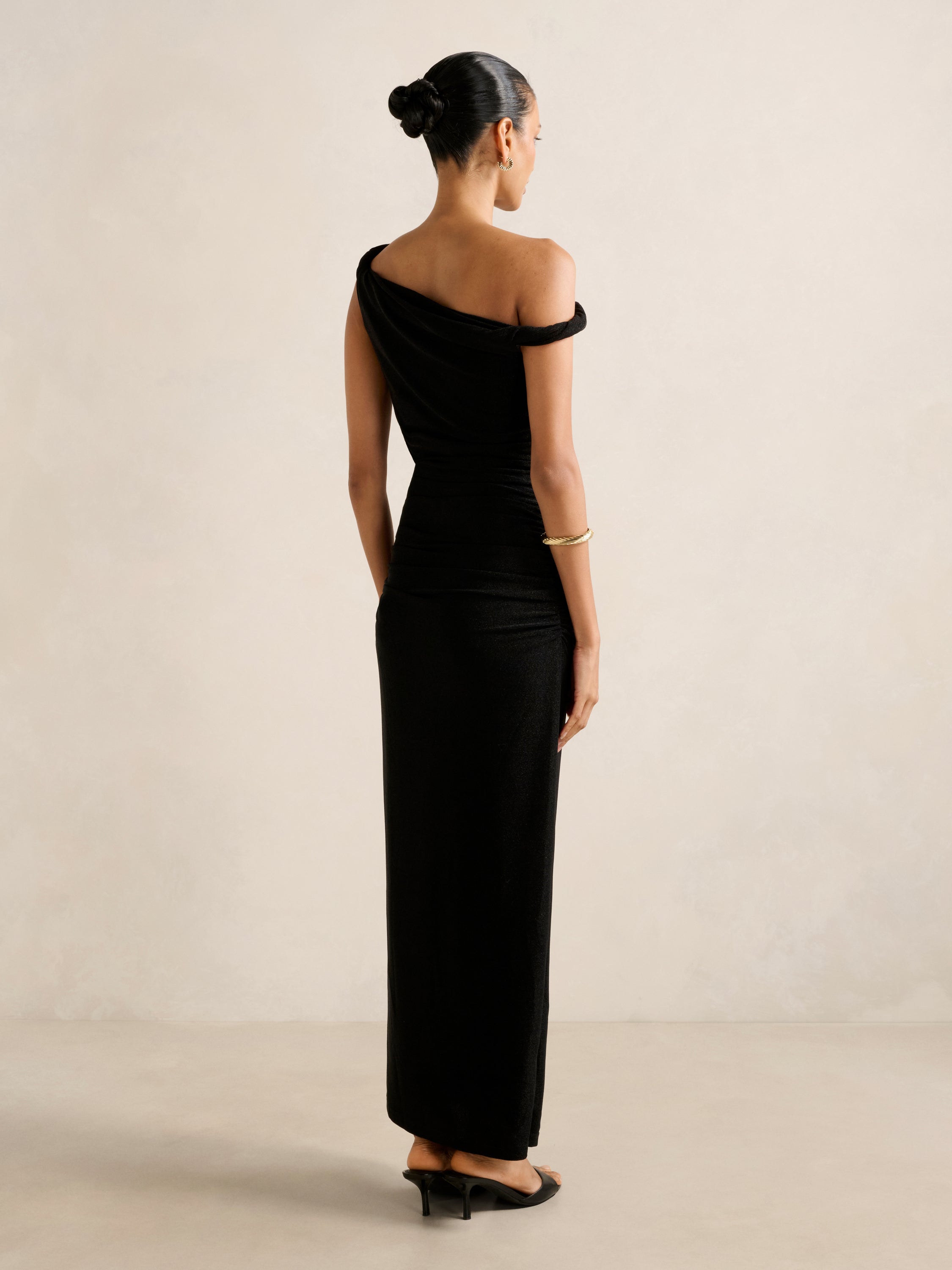 Vivian Petite Asym Twist Maxi Dress