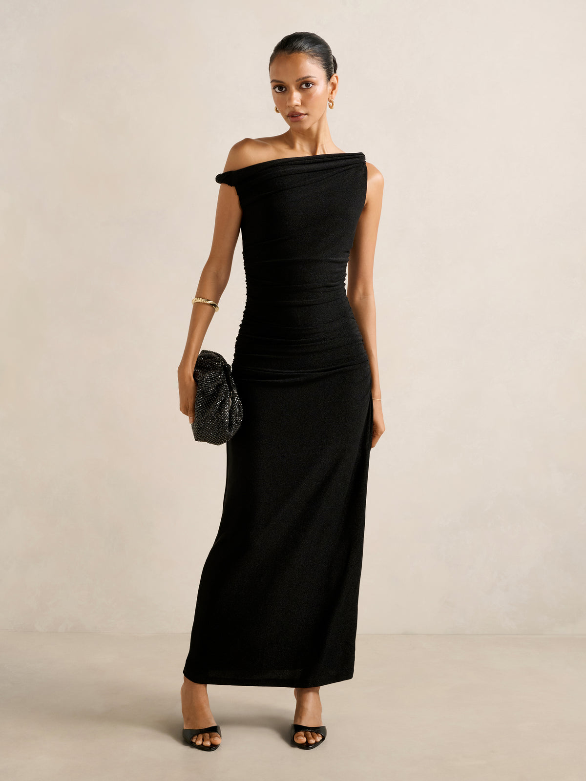 Vivian Petite Asym Twist Maxi Dress