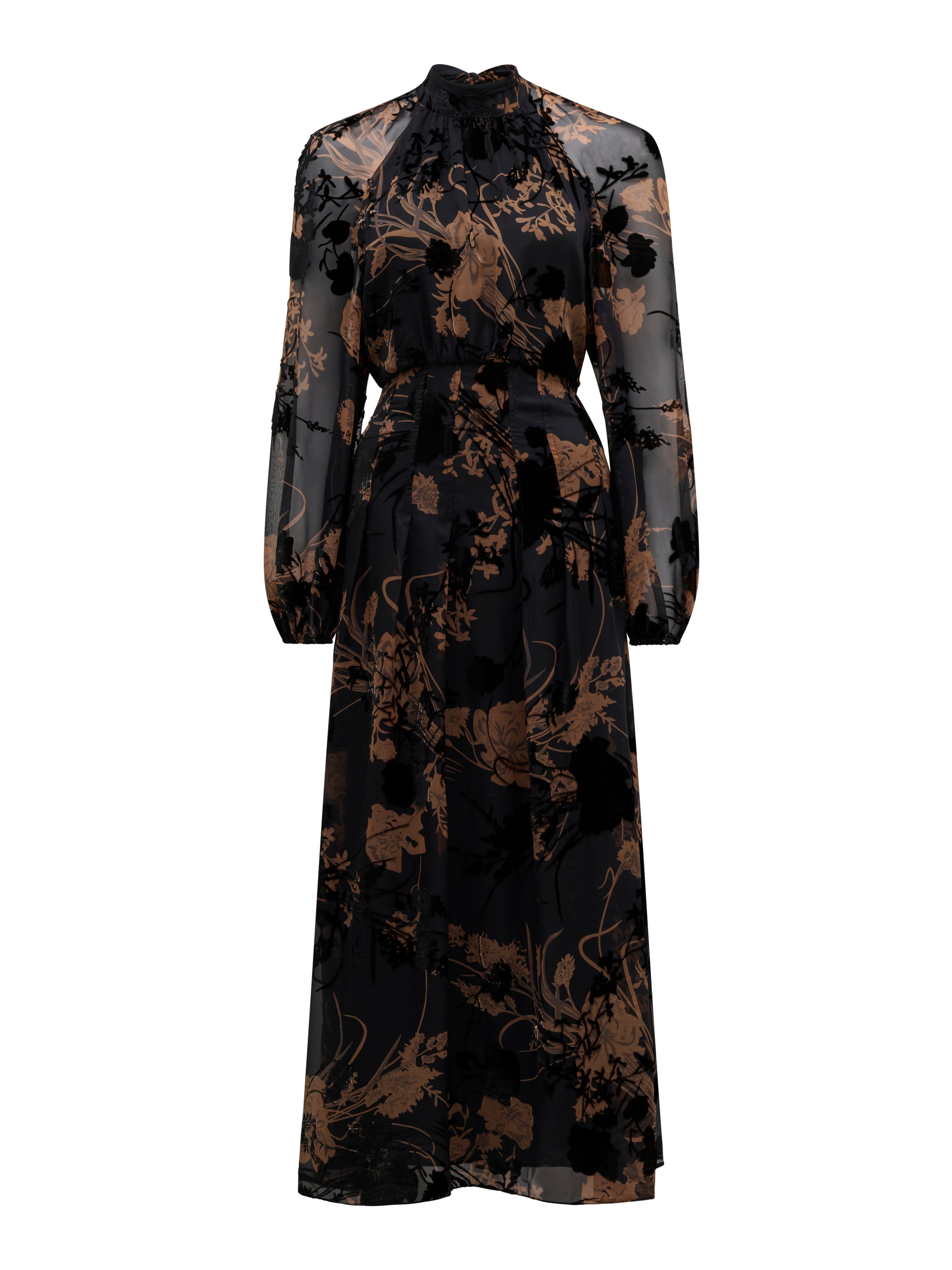 Janelle Velvet Burnout Maxi Dress