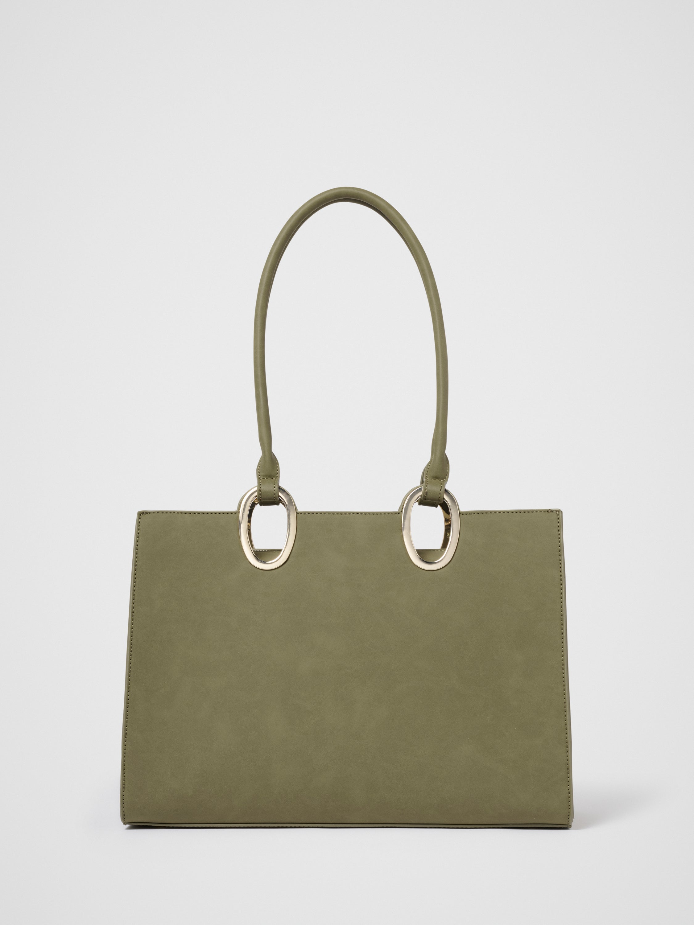 Sammi Oval Hardware Shoulder Tote