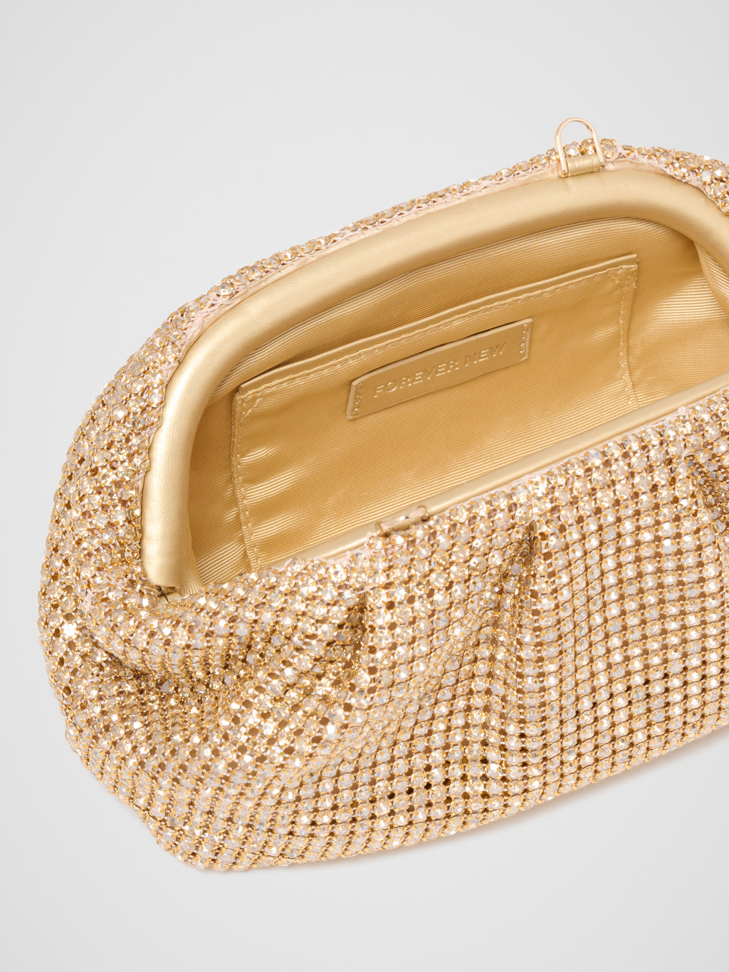 Ariel Soft Shiny Clutch