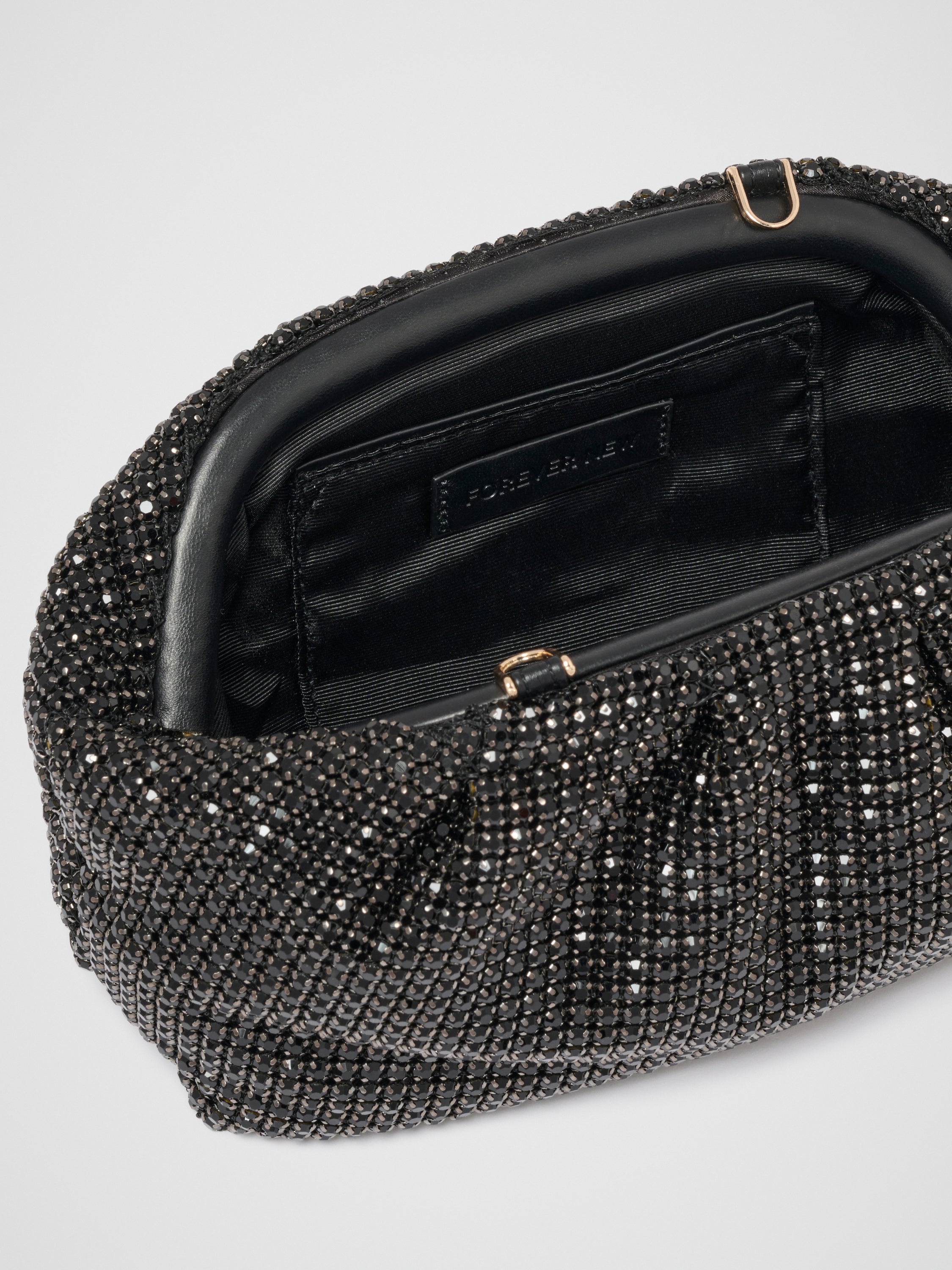 Ariel Soft Shiny Clutch