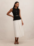 Louisa Woven Mix Knit Dress