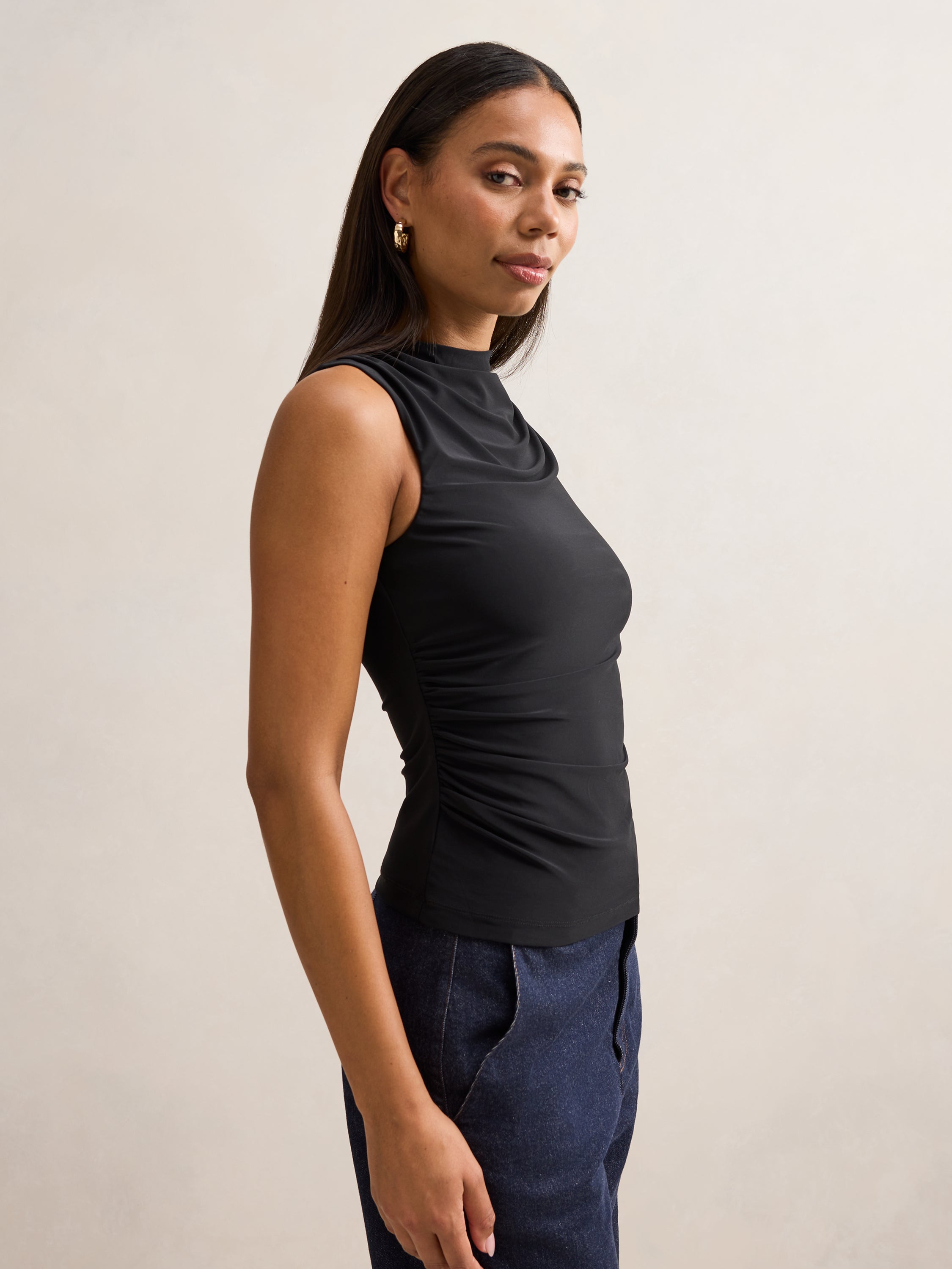 Danni Draped Sleeveless Top