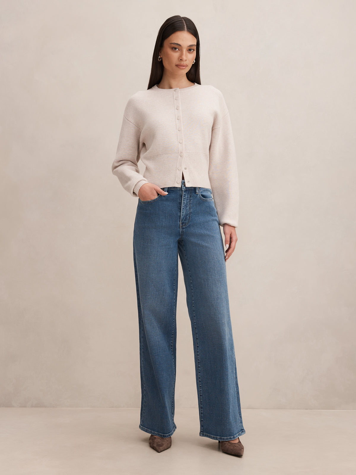 Yasmin Slim Wide Leg Jean