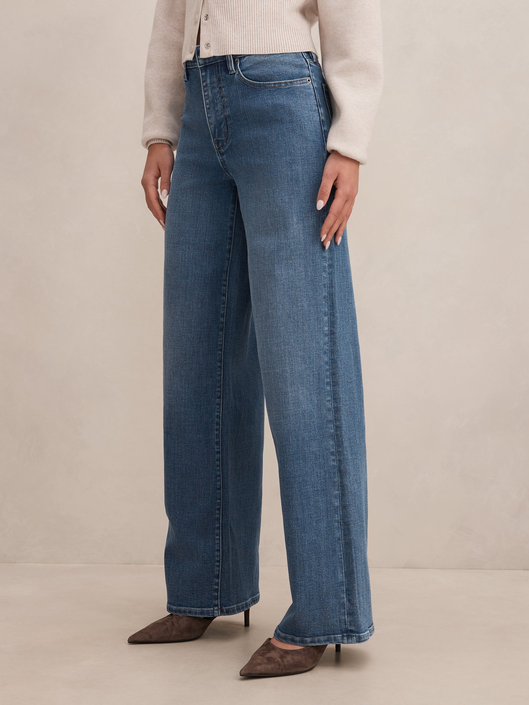 Yasmin Slim Wide Leg Jean