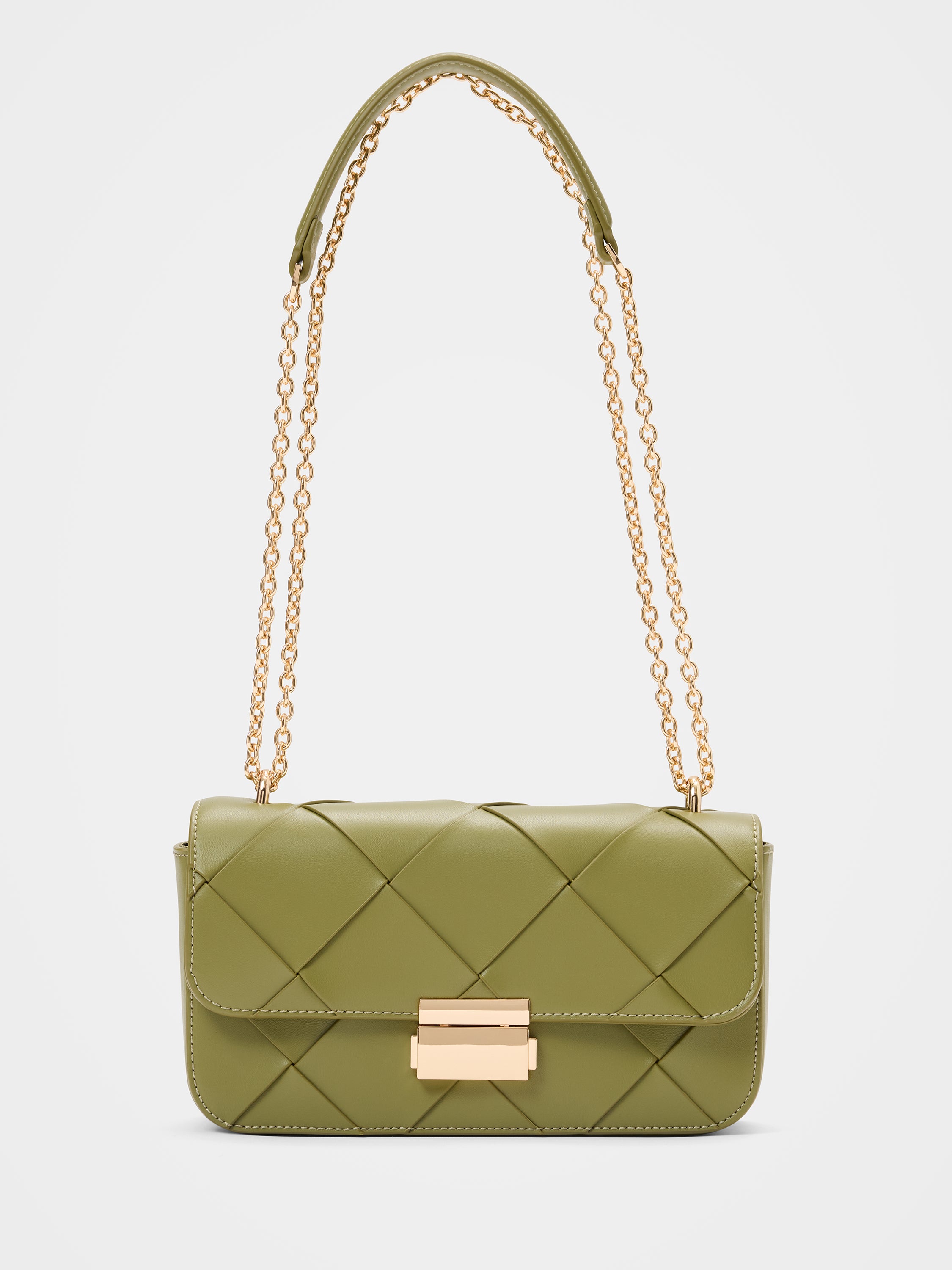 Lulu Lattice Chain Bag