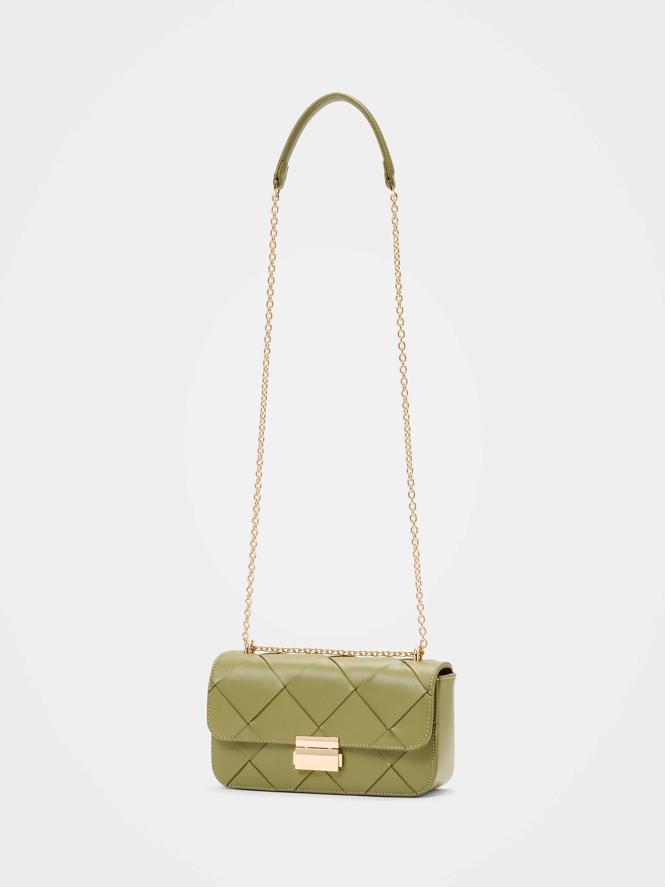 Lulu Lattice Chain Bag