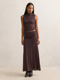 Mimi Flute Maxi Skirt